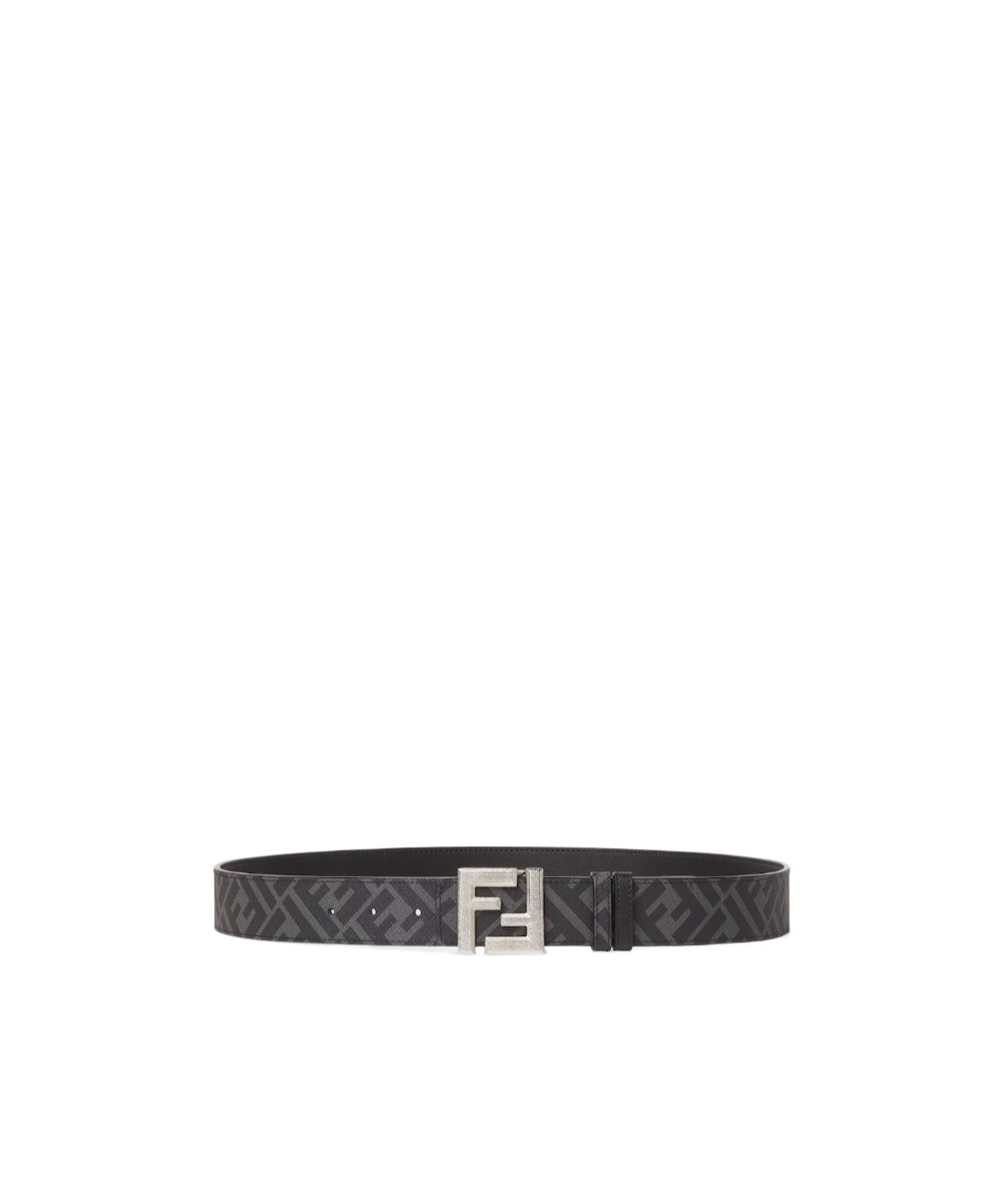 Fendi Squared Ff Belt In Black