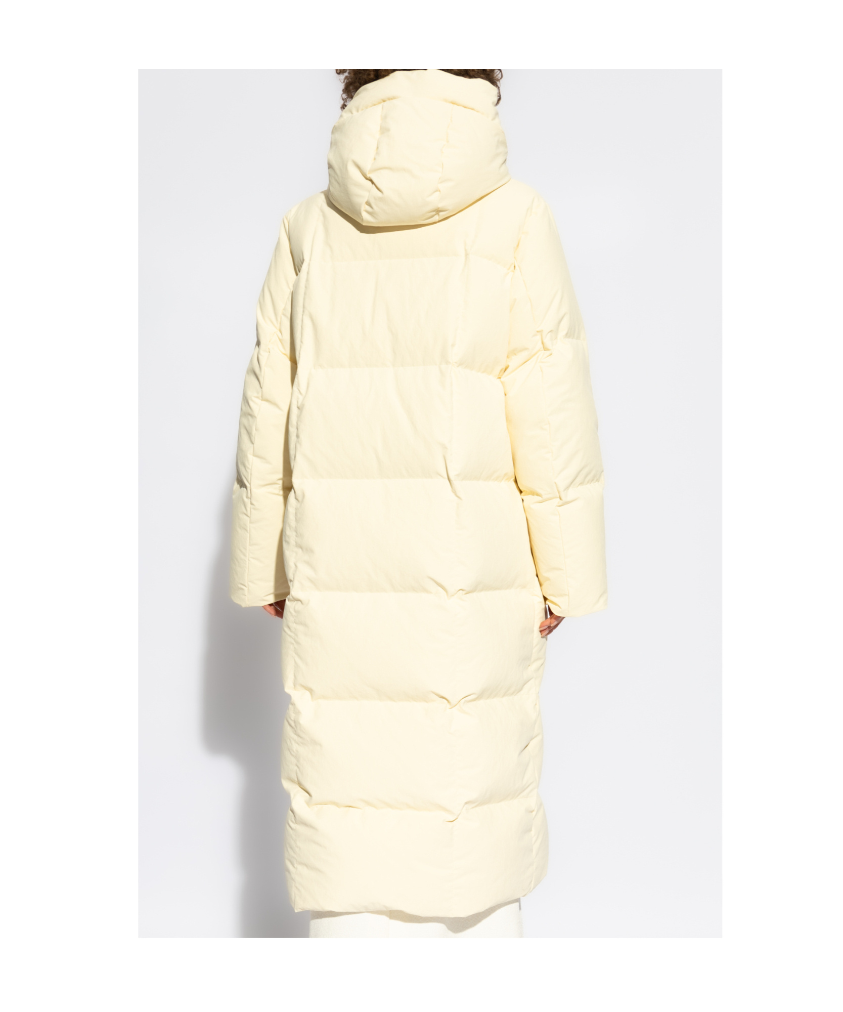 Jil Sander Beige Quilted Down Jacket In Nude