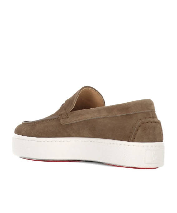 Christian Louboutin Chunky Slip-on Loafer In White
