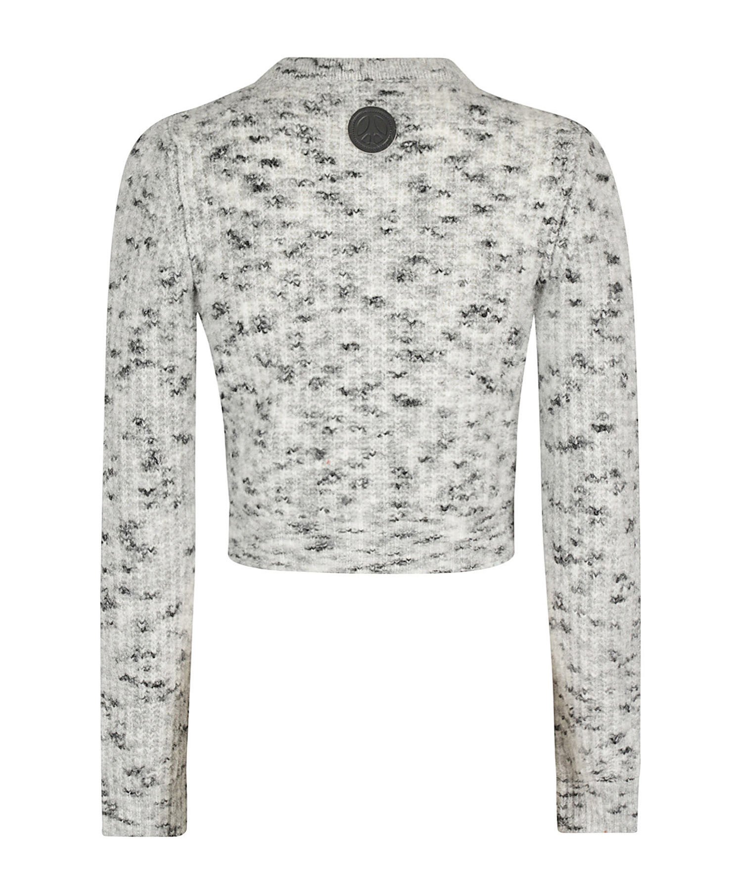 Shop Moschino Round Neck Sweater In Gray