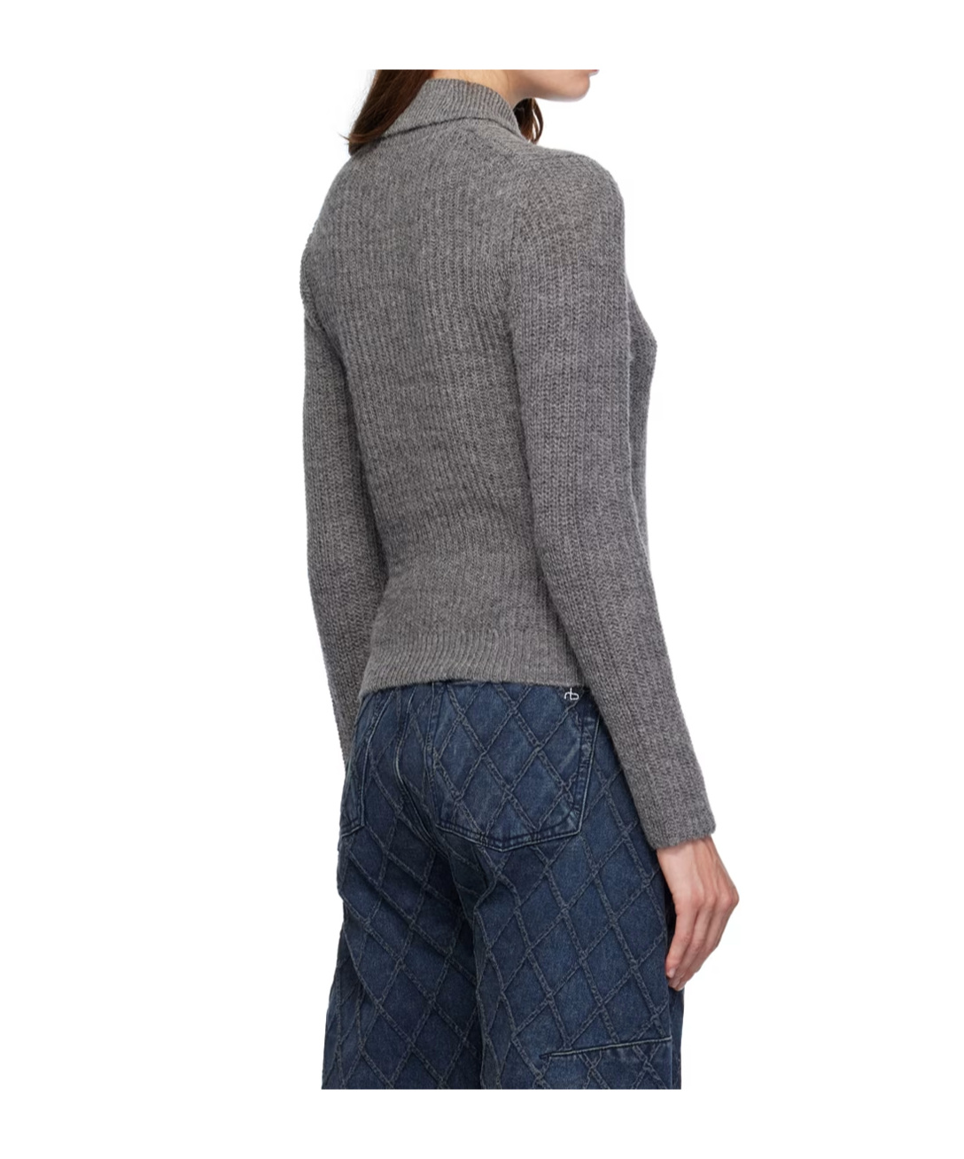 Rag & Bone Lapel Knitted Polo Shirt In Gray