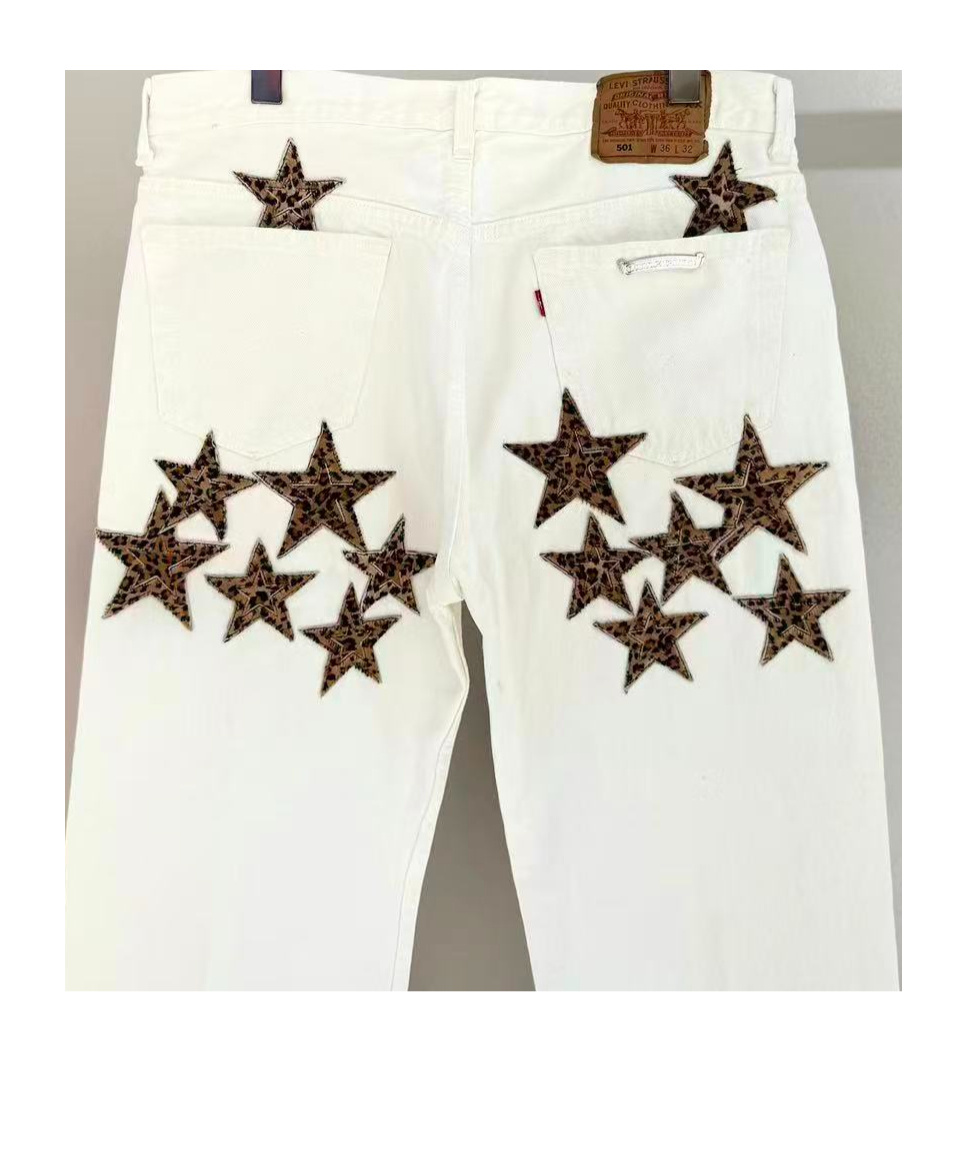 Chrome Hearts Belt Loop Casual Pants In White