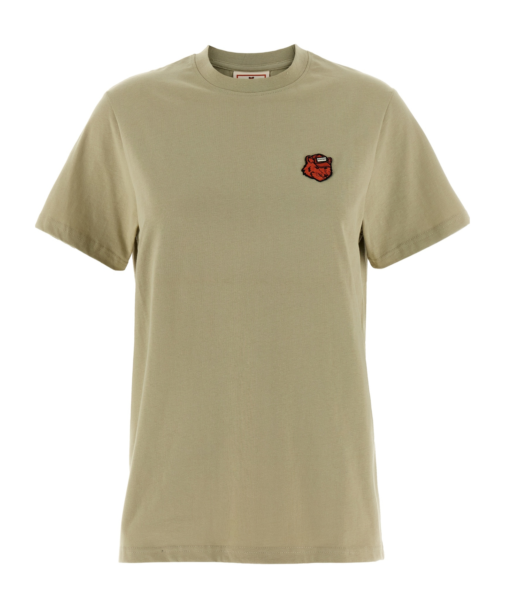 Maison Kitsuné Hunter Fox Head Short Sleeve T-shirt In Green