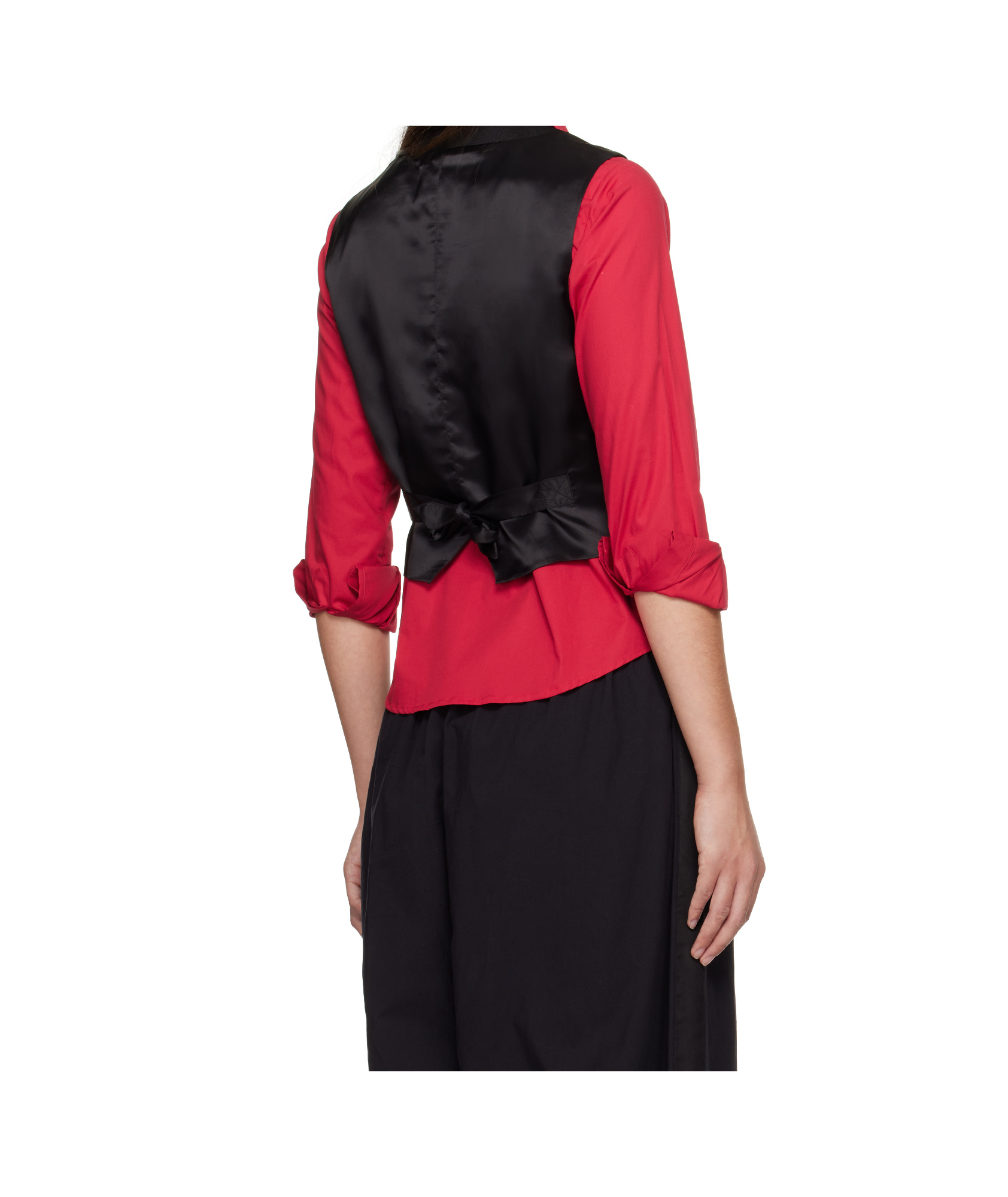 Bode Black Riding Twill Waistcoat In Black