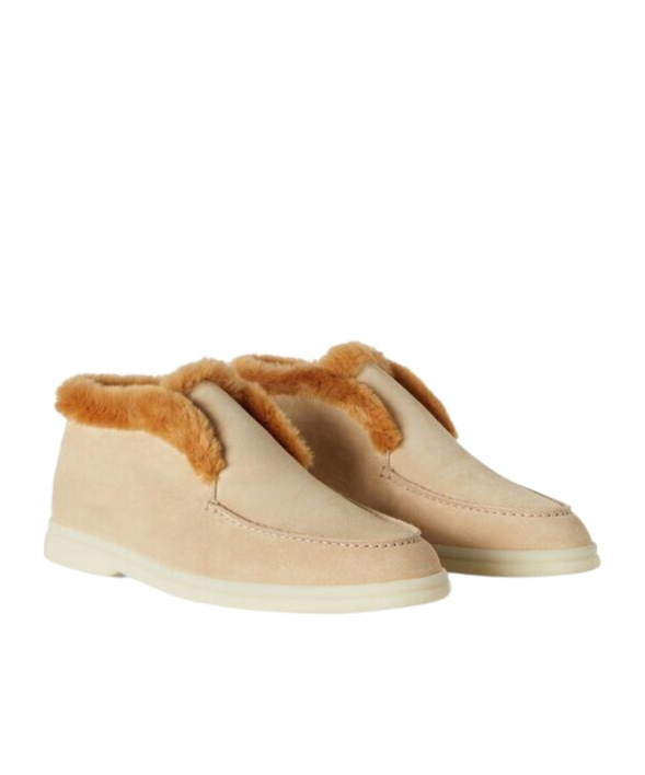 Shop Loro Piana Logo Pattern Short Boots