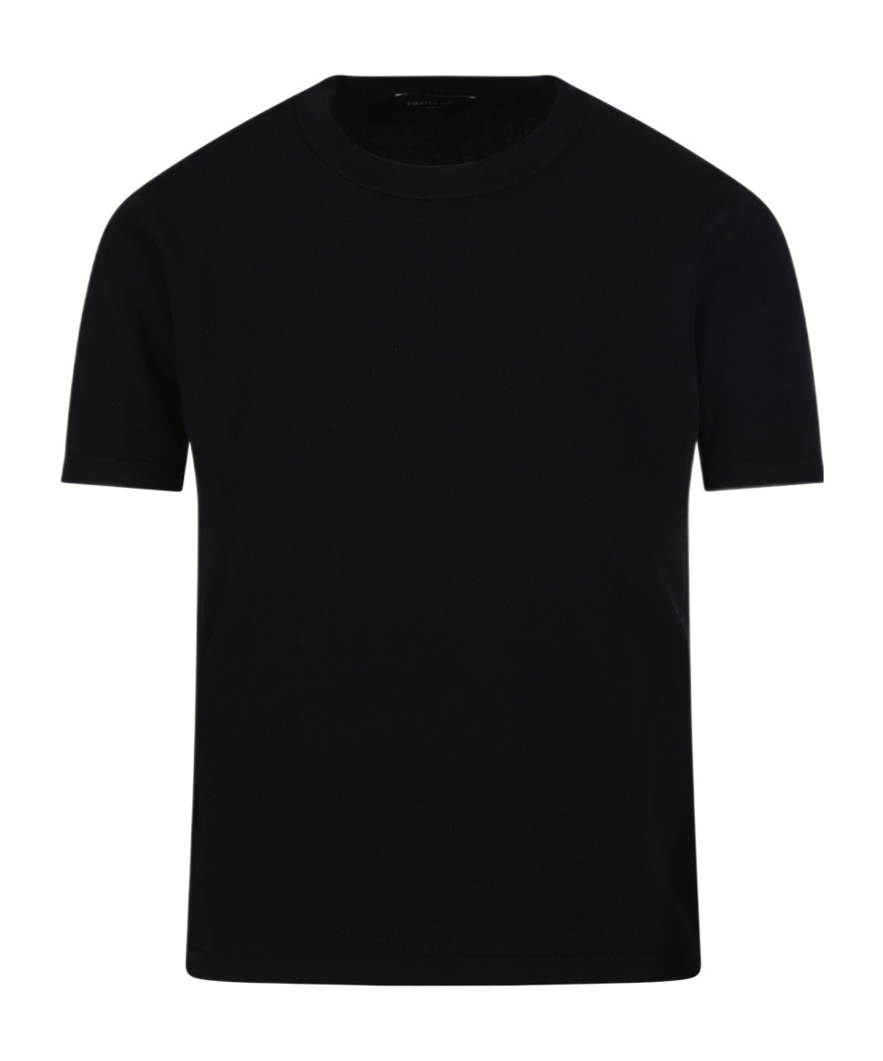 Roberto Collina Short-sleeved T-shirt In Black