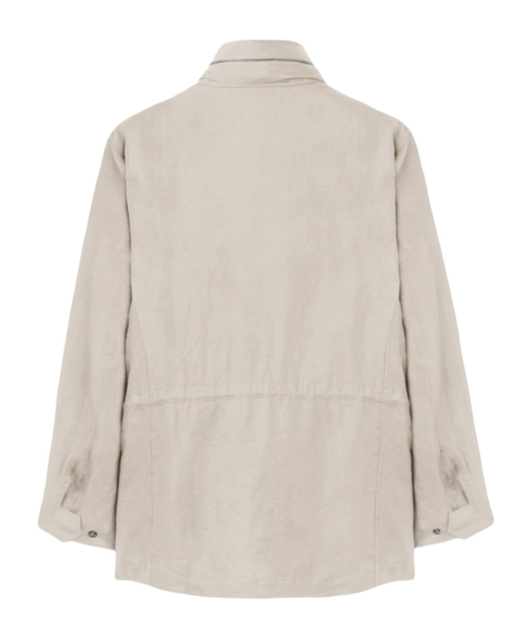 Loro Piana Long-sleeved Casual Jacket In Nude