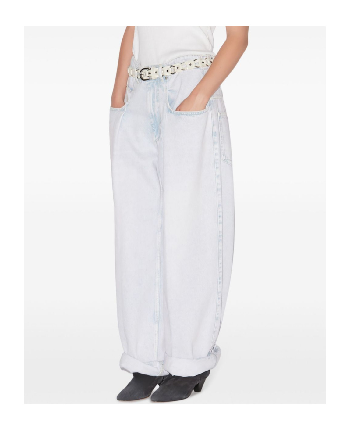 Isabel Marant Étoile Rachelle Jeans In White
