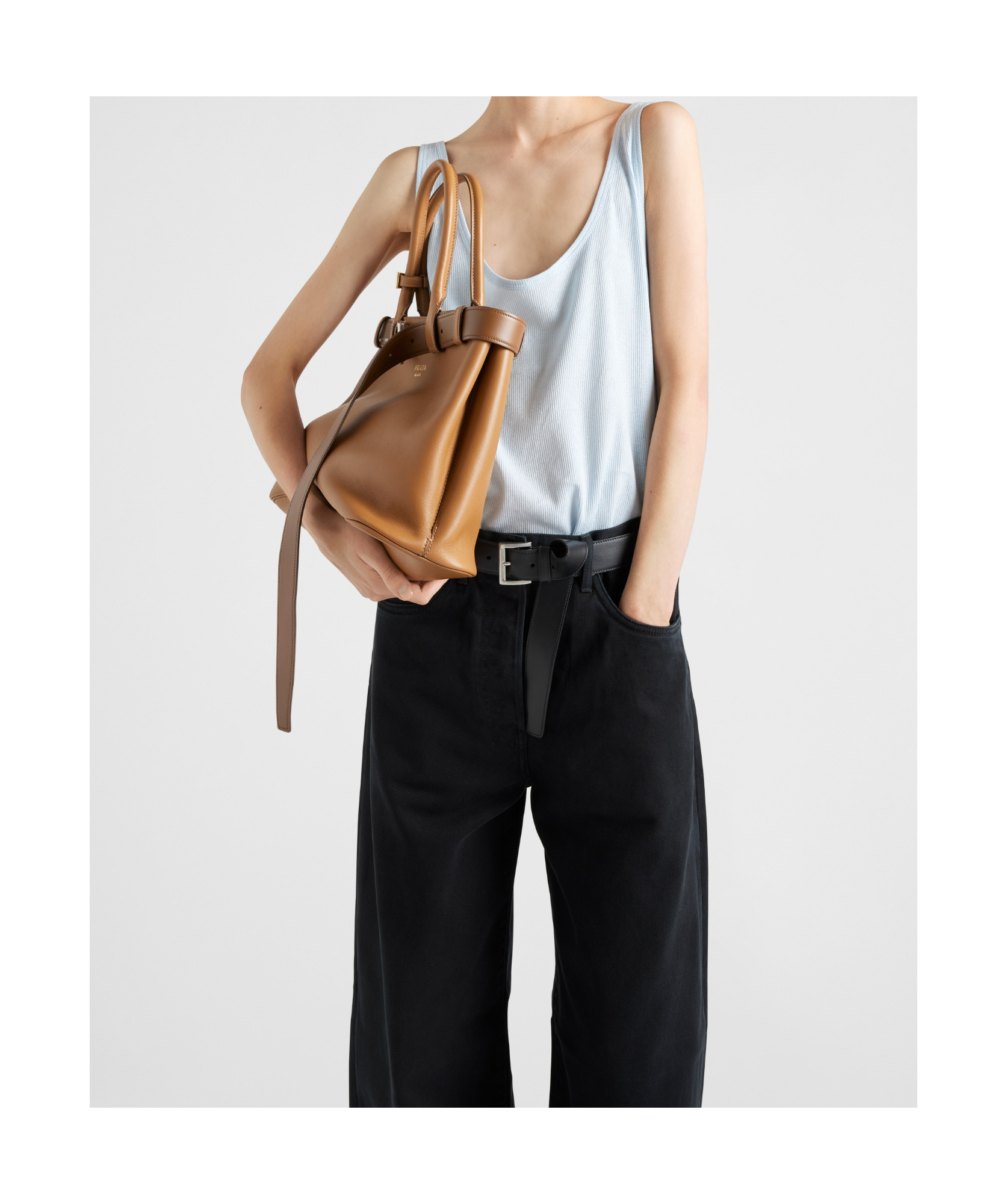 Prada Sleeveless Vest In Astro