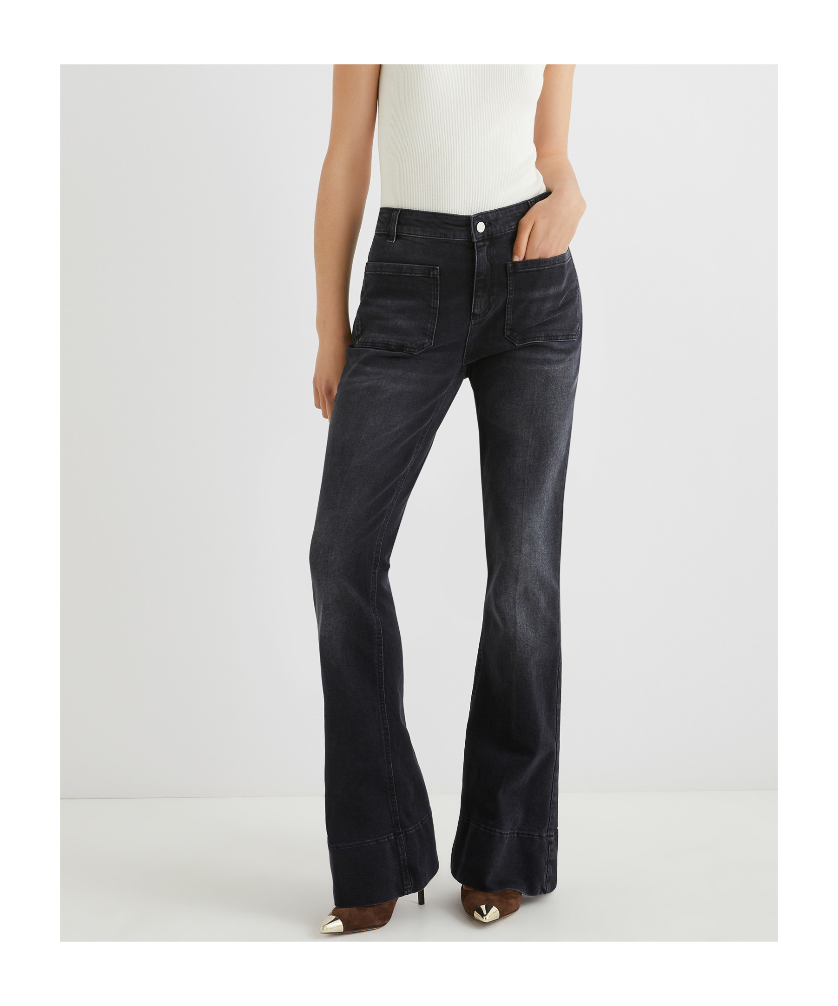 Marella Bootcut Jeans - Black In Black
