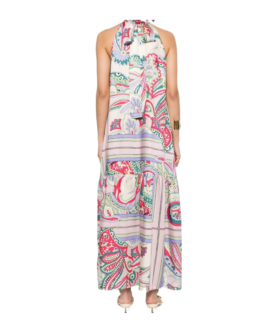 Shop Liu •jo Floral-print Maxi Dress In Multicolor