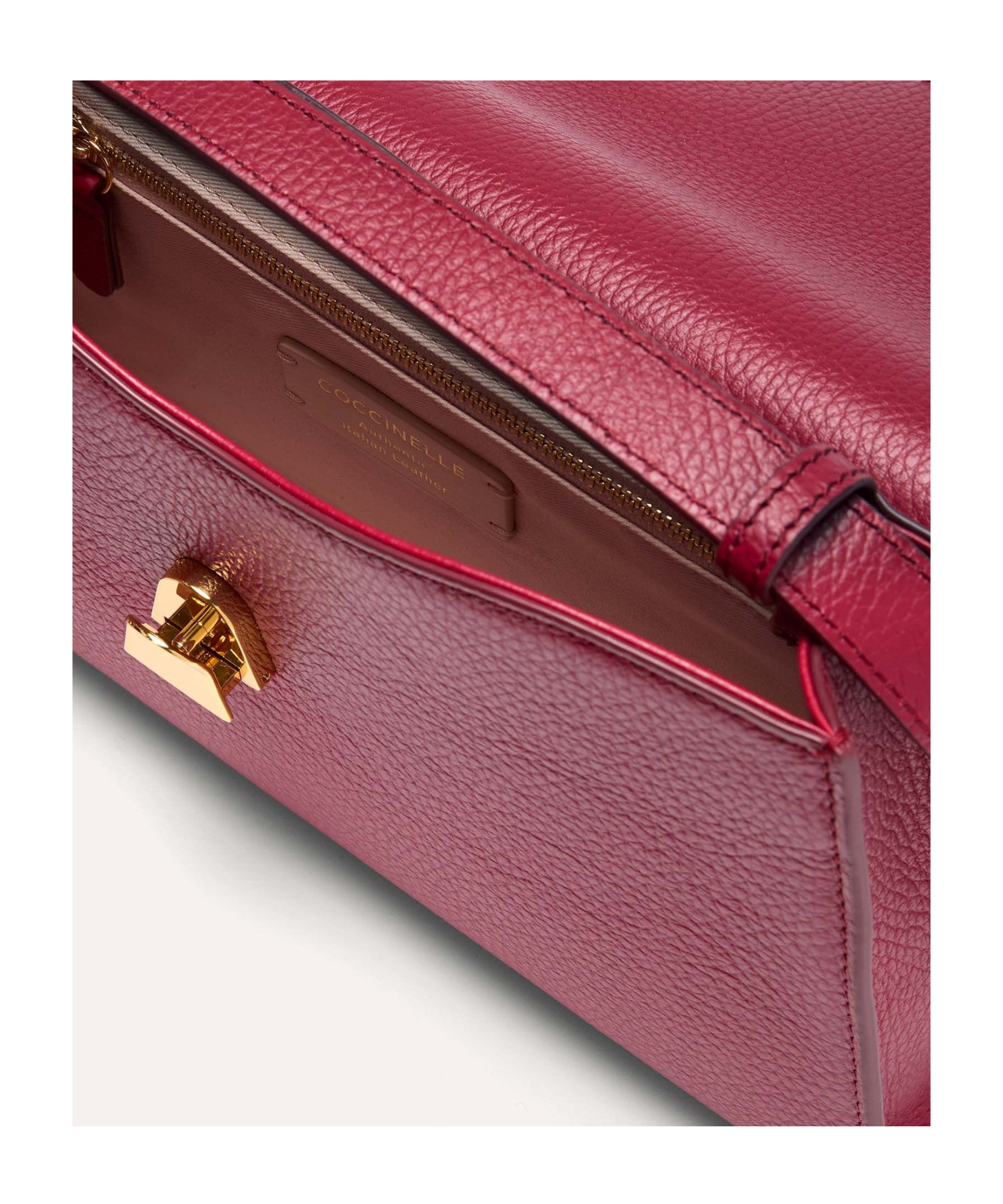 Shop Coccinelle Dew Shoulder Bag In Red