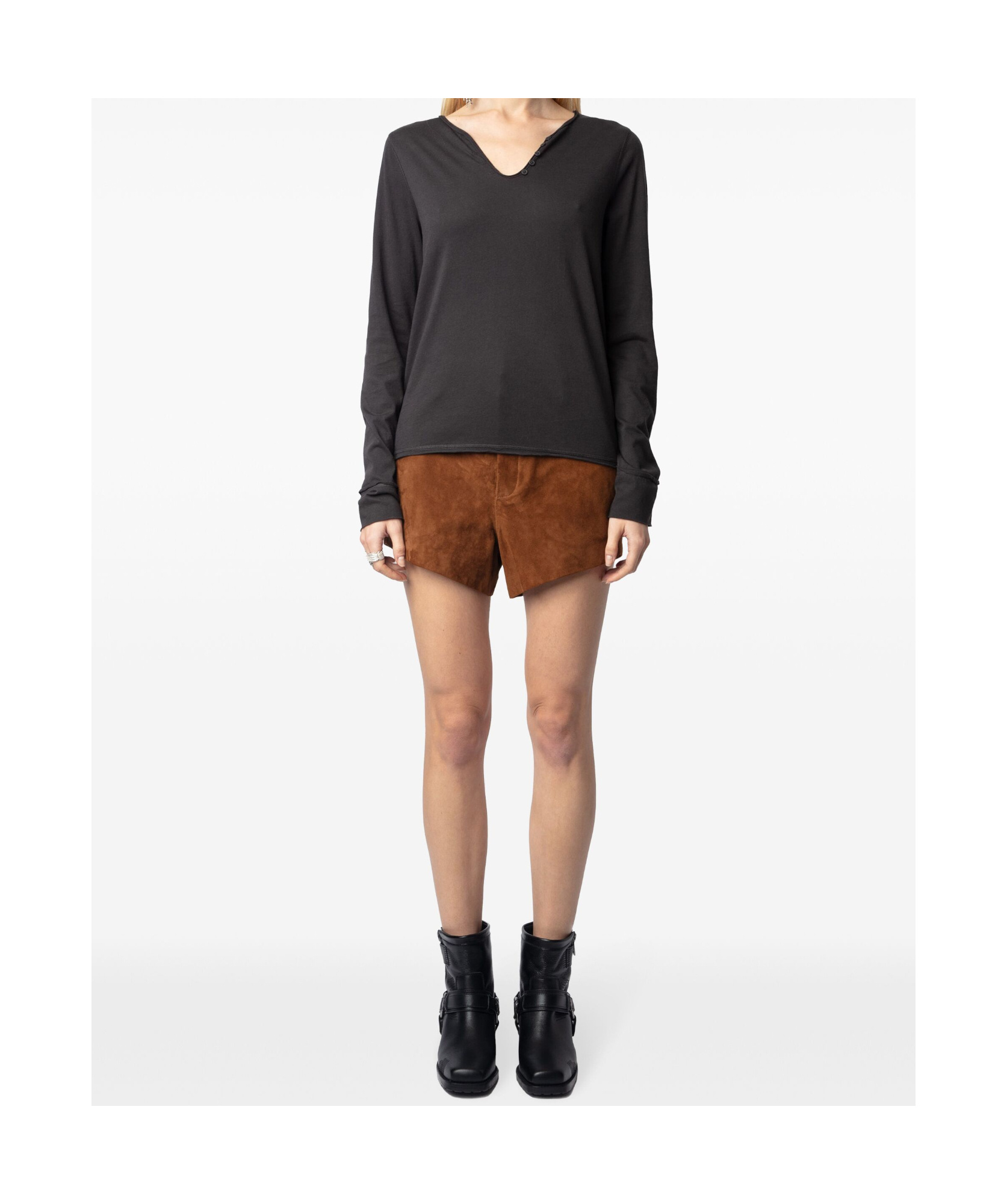 Zadig & Voltaire Fishnet T-shirt In Black