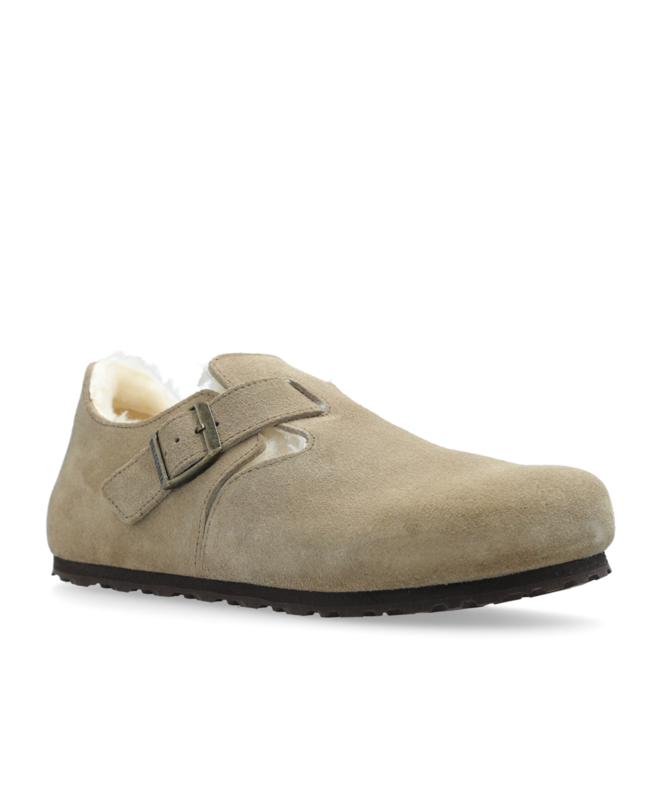 Birkenstock London Shearling Loafers In Nude