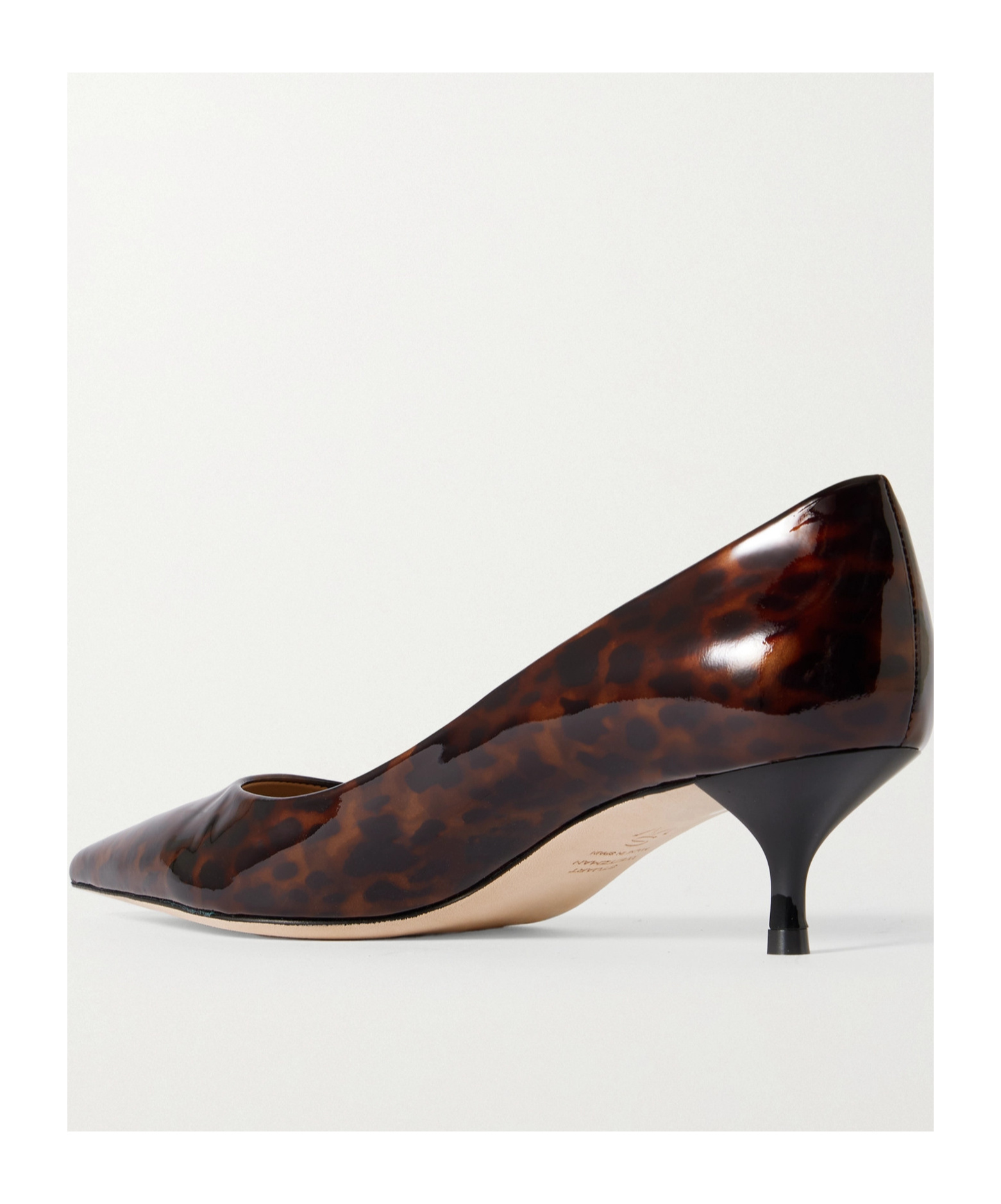 Stuart Weitzman Stuart Power Patent-leather Pumps In Black