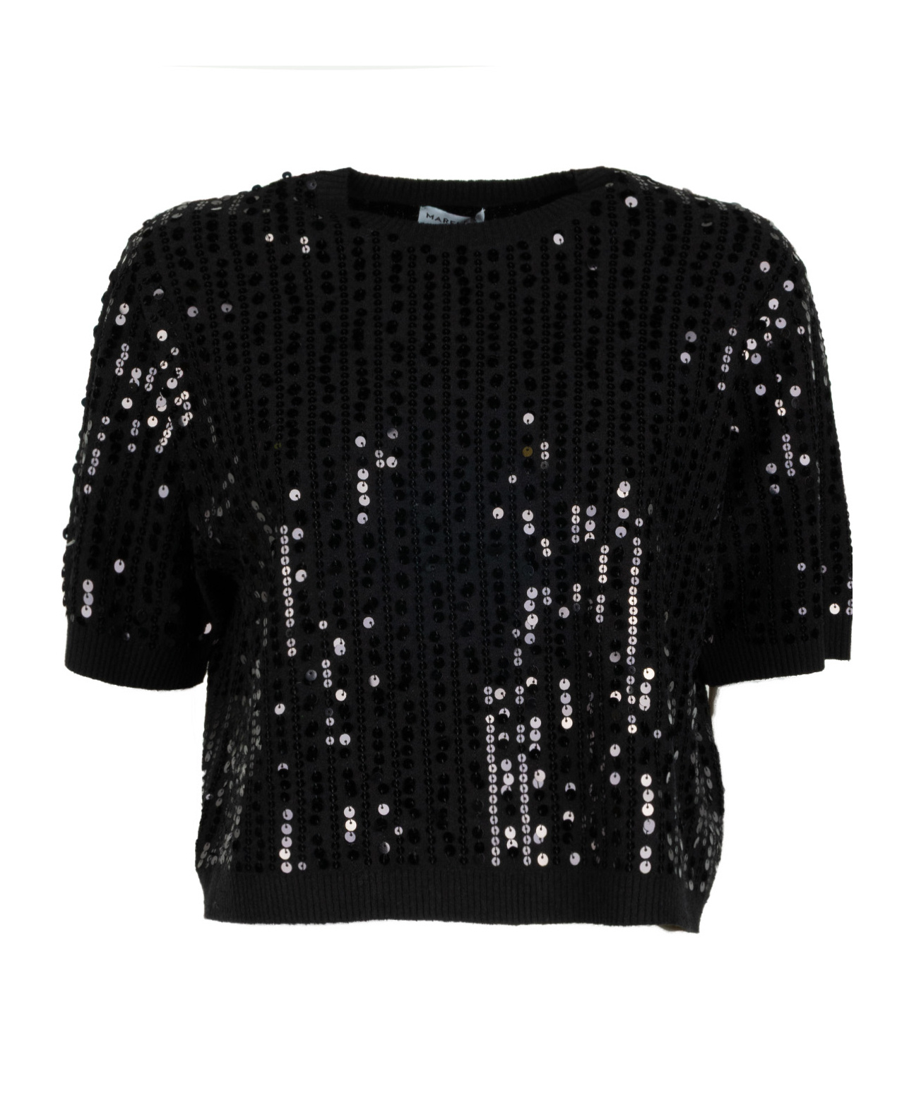 Marella Sequined Knitwear In Black