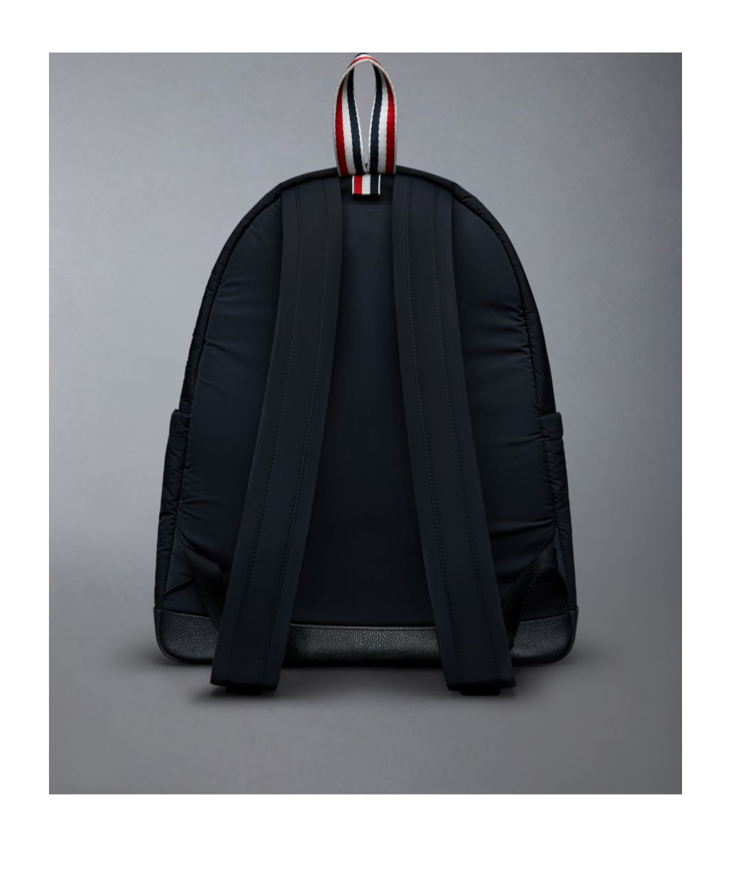Thom Browne Black Poly Twill Multipocket Backpack In Black