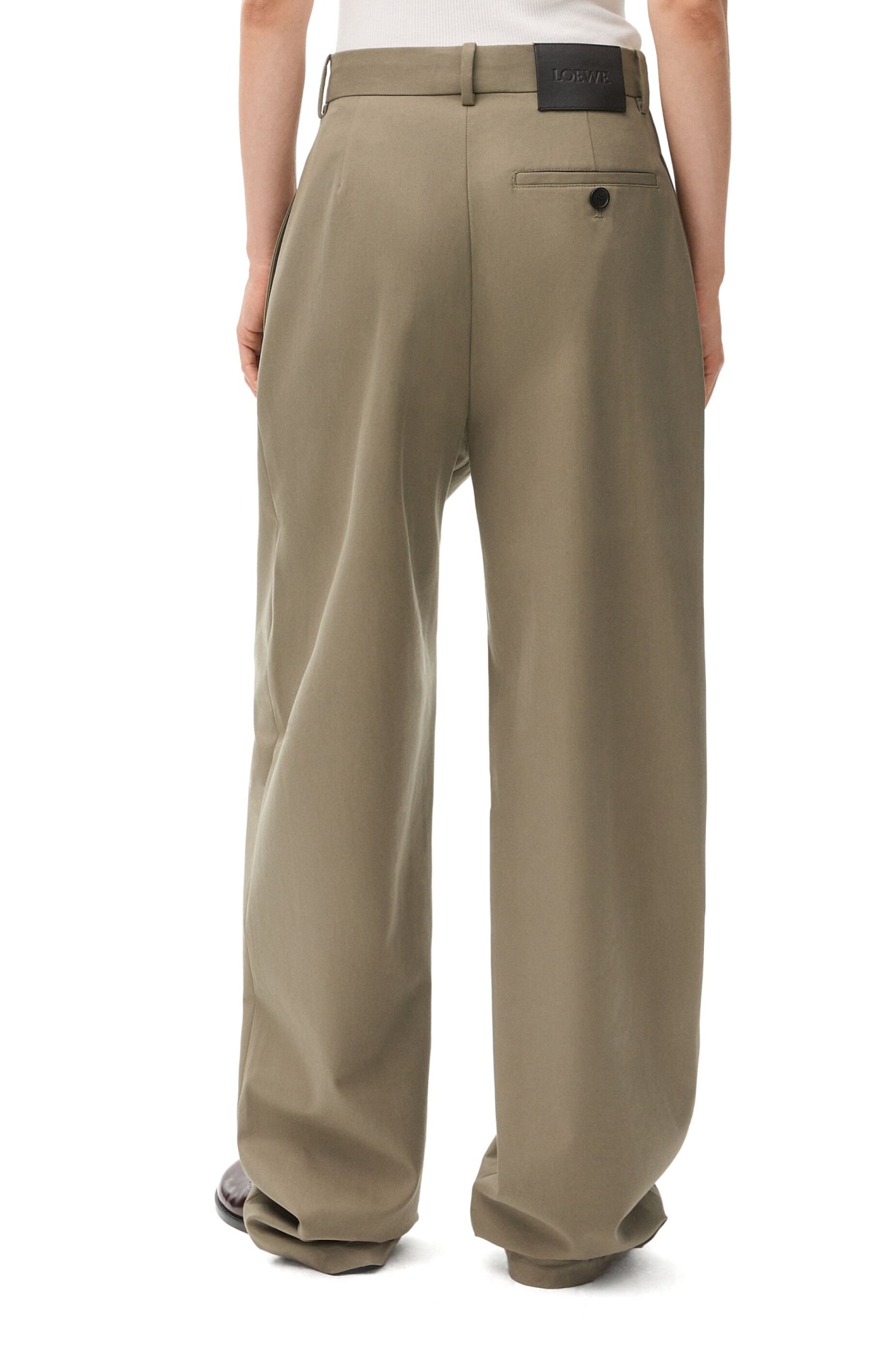 LOEWE TROUSERS IN COTTON AND SILK