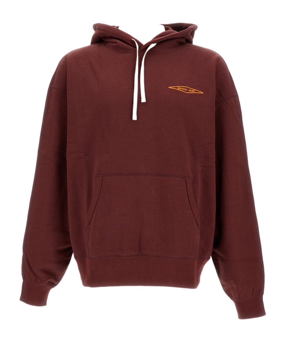 Junya Watanabe X Filson Embroidered Logo Hoodie In Burgundy