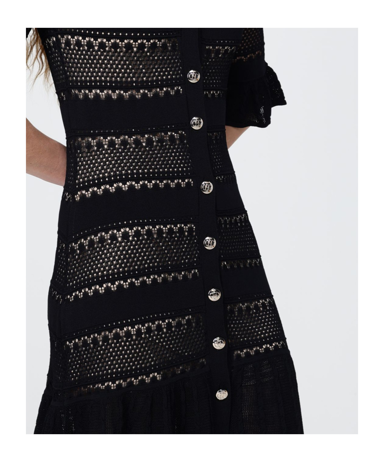 Liu •jo Liu Jo V-neck Maxi Dress In Black