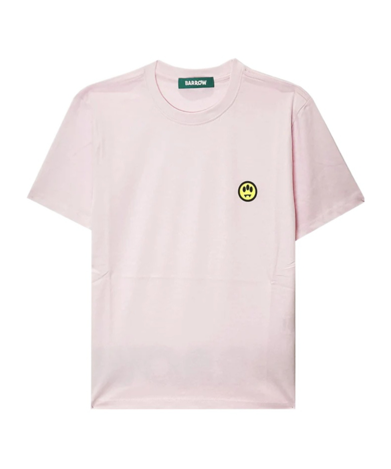Barrow Smiley Face T-shirt In Pink