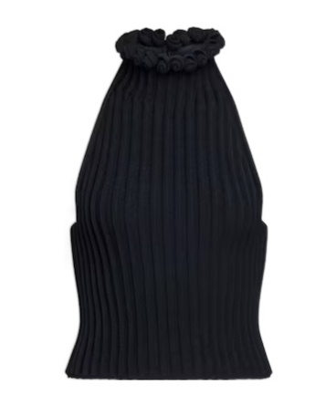 Alaïa Sleeveless Tops In Black