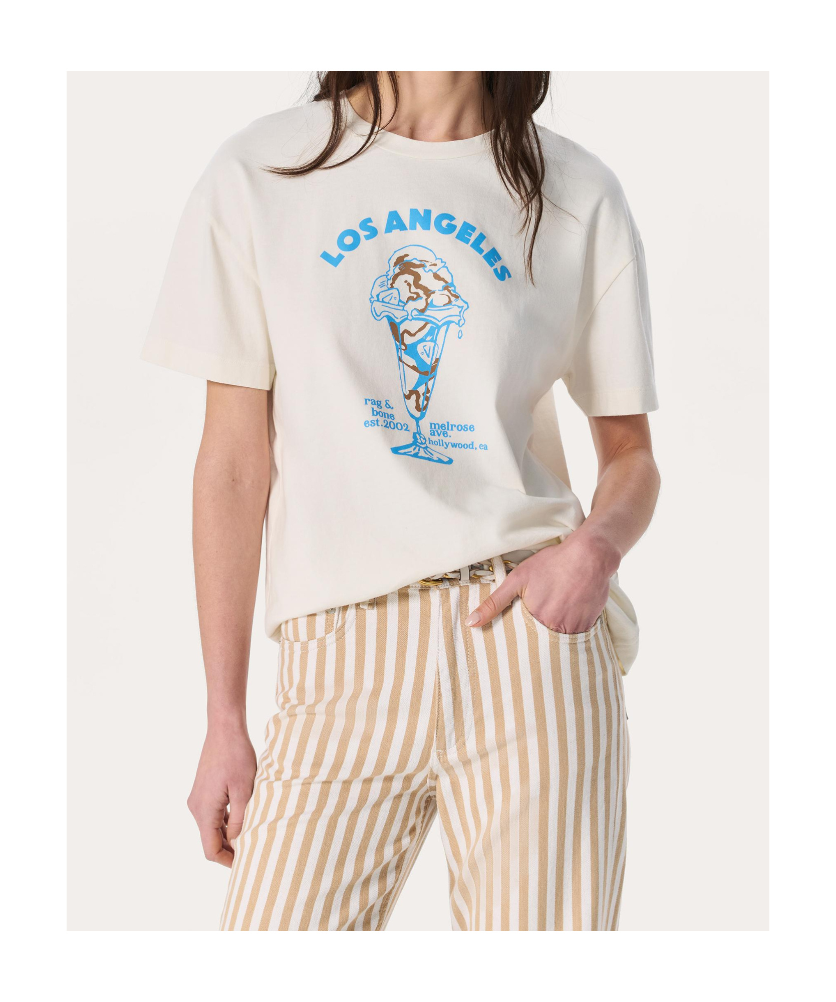 Rag & Bone Los Angeles Ice Cream Cotton Graphic T-shirt