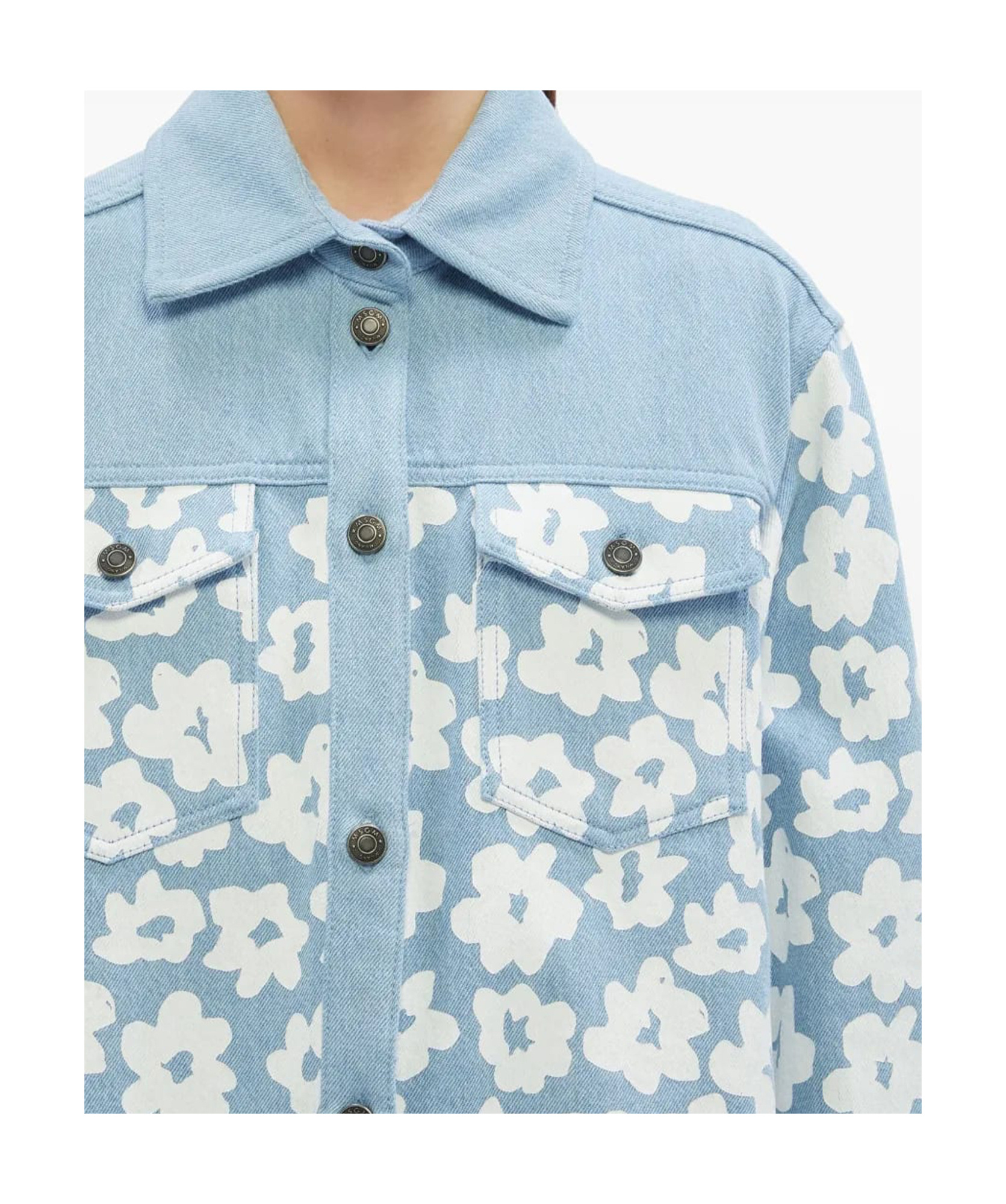 Msgm Shirt In Blue