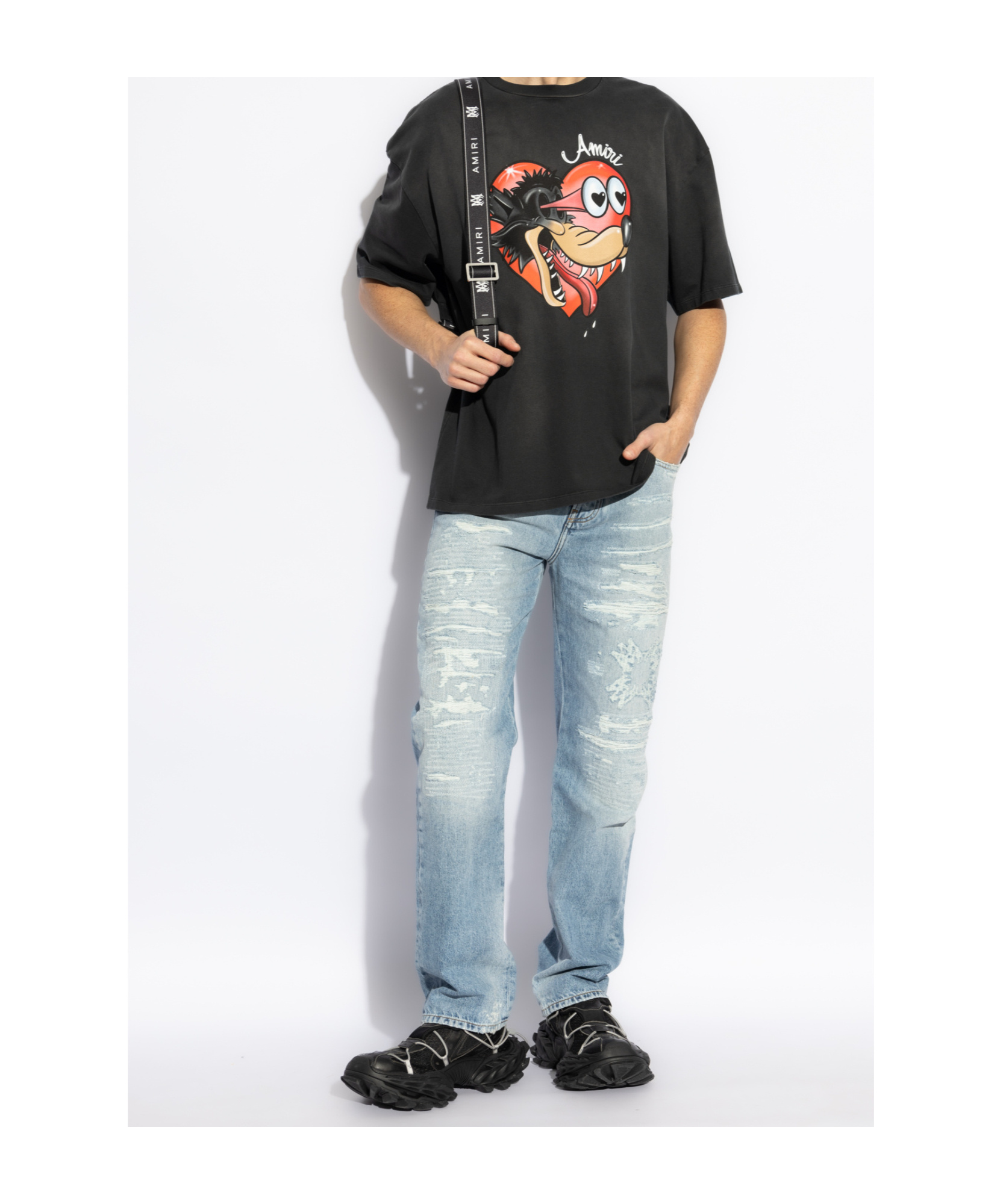 Amiri Belt-loop Jeans In Blue