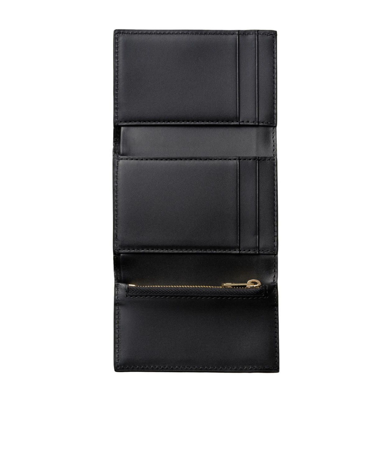 Apc Noa Tri-fold Leather Wallet In Black