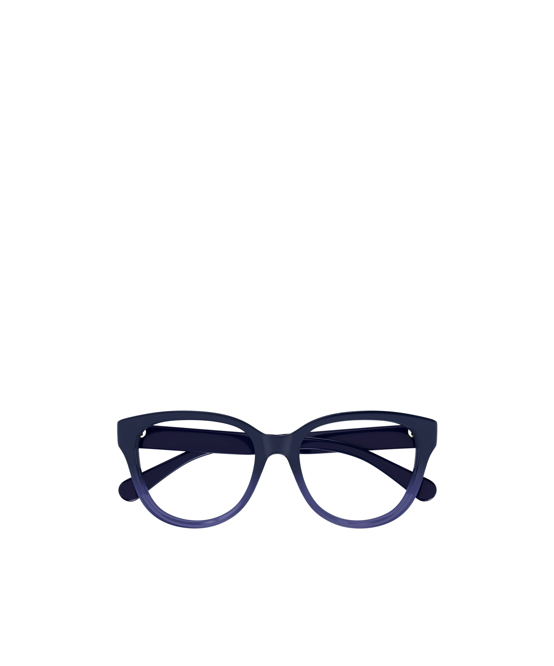 Chloé Logo-embossed Square-frame Glasses In Blue