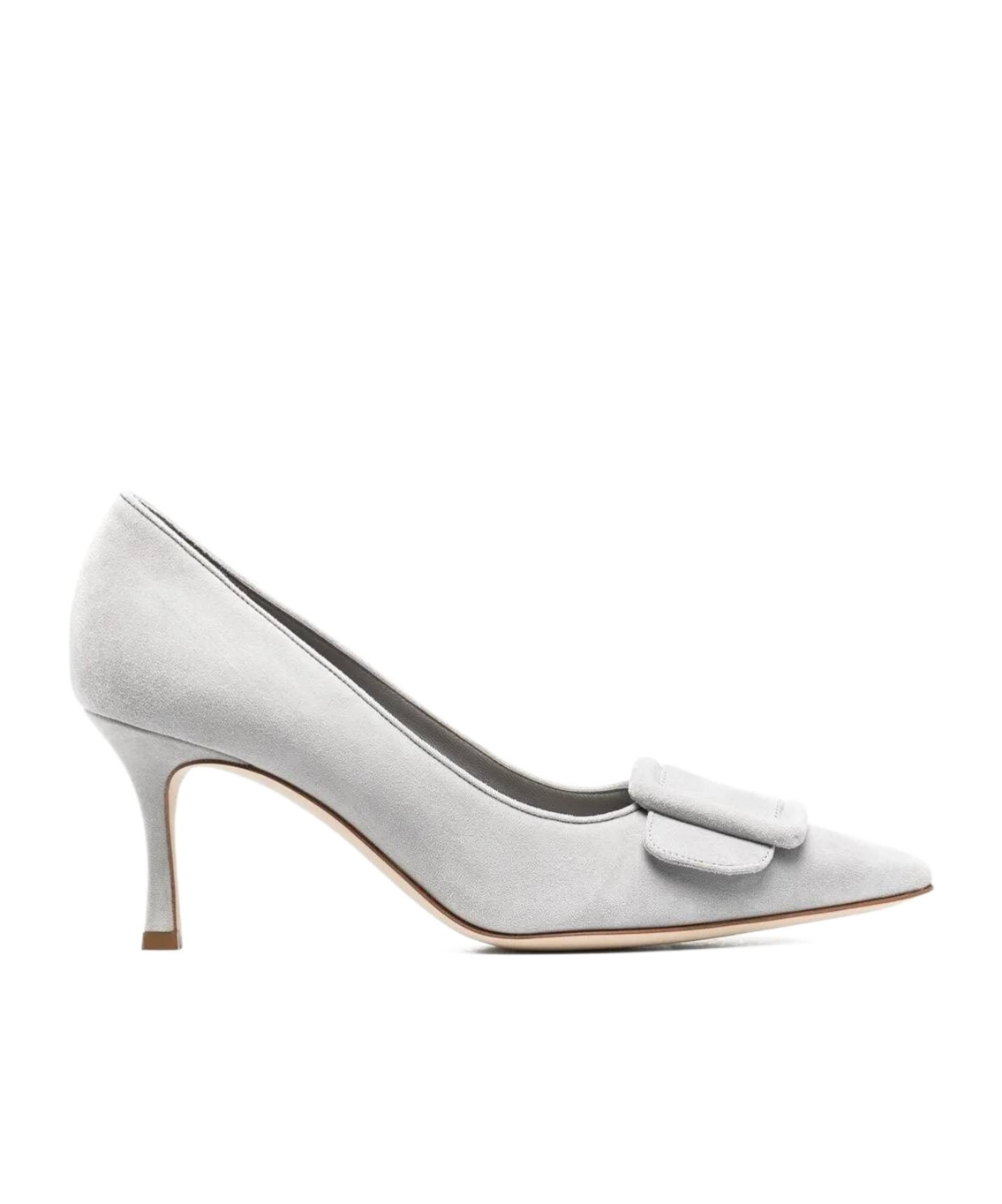 Manolo Blahnik Pointed High Heels In White