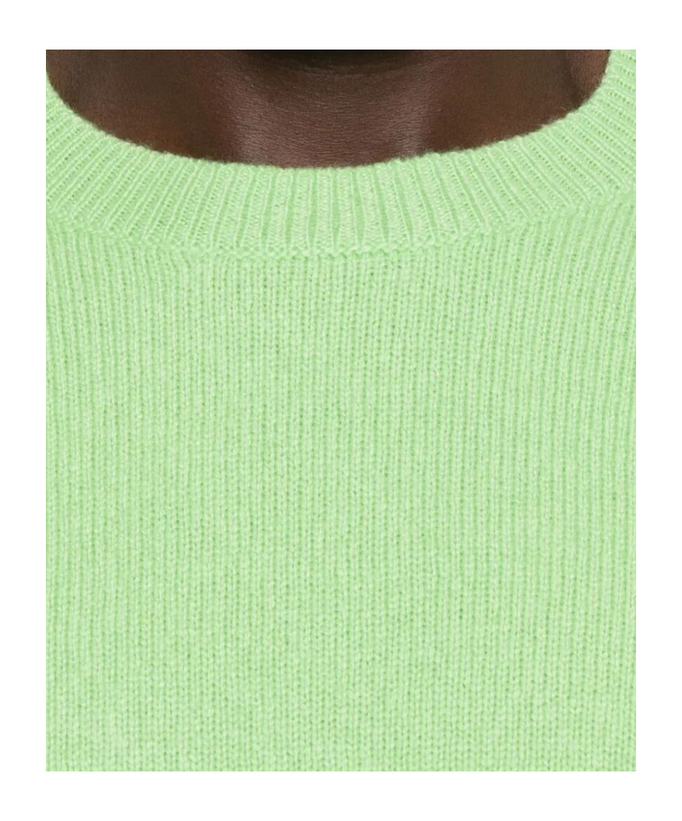 Tom Ford Cashmere Crew Neck Sweater Long Sleeves In Green