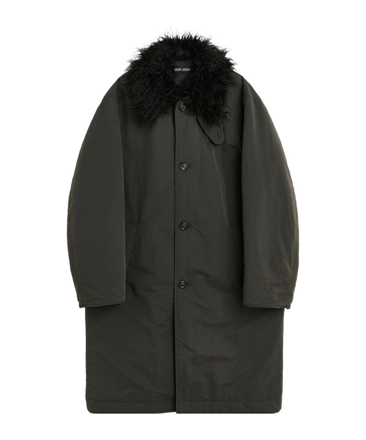 Our Legacy Polar Coat In Black
