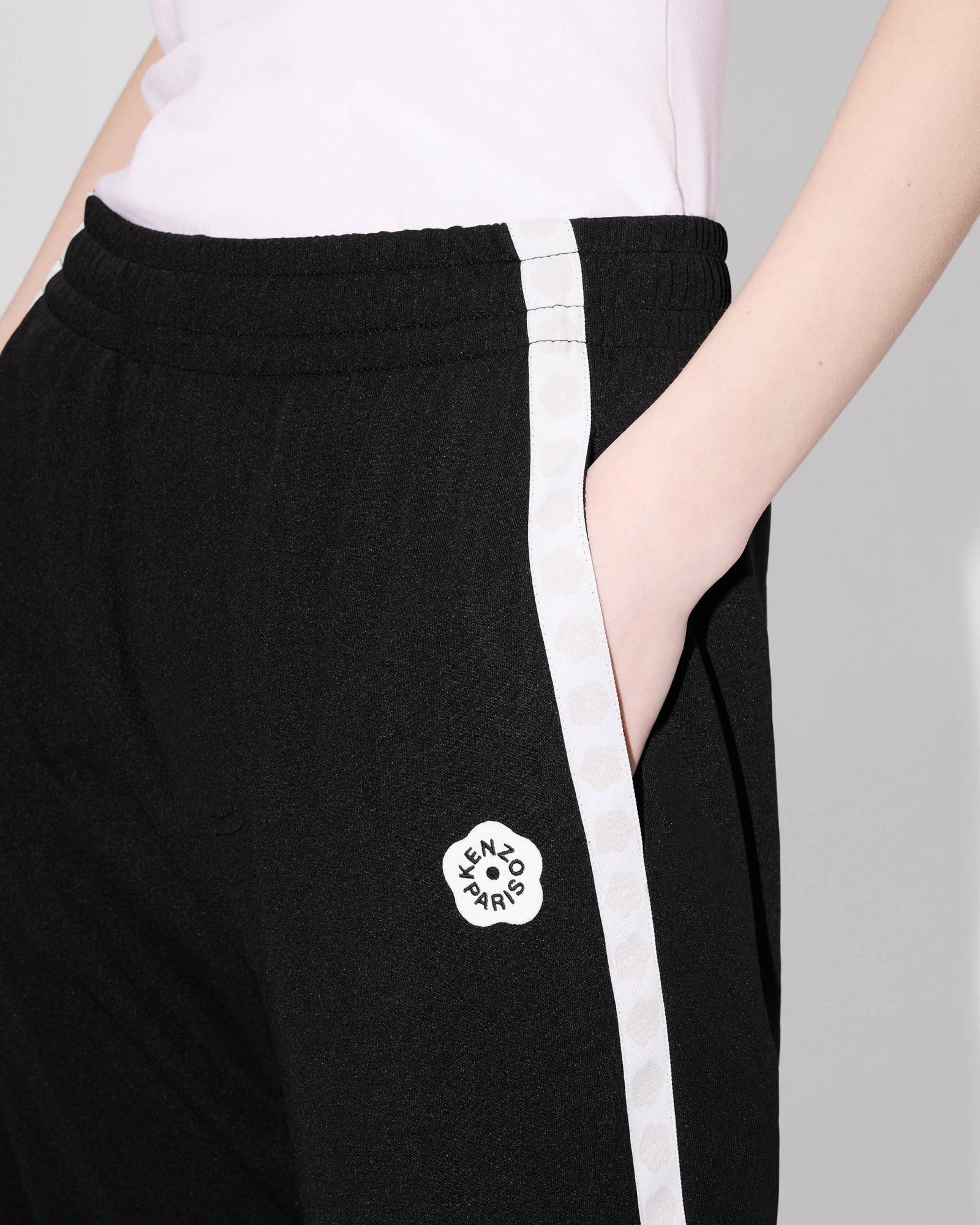 Kenzo 'boke Flower 2.0' Embroidered Trackpants In Black