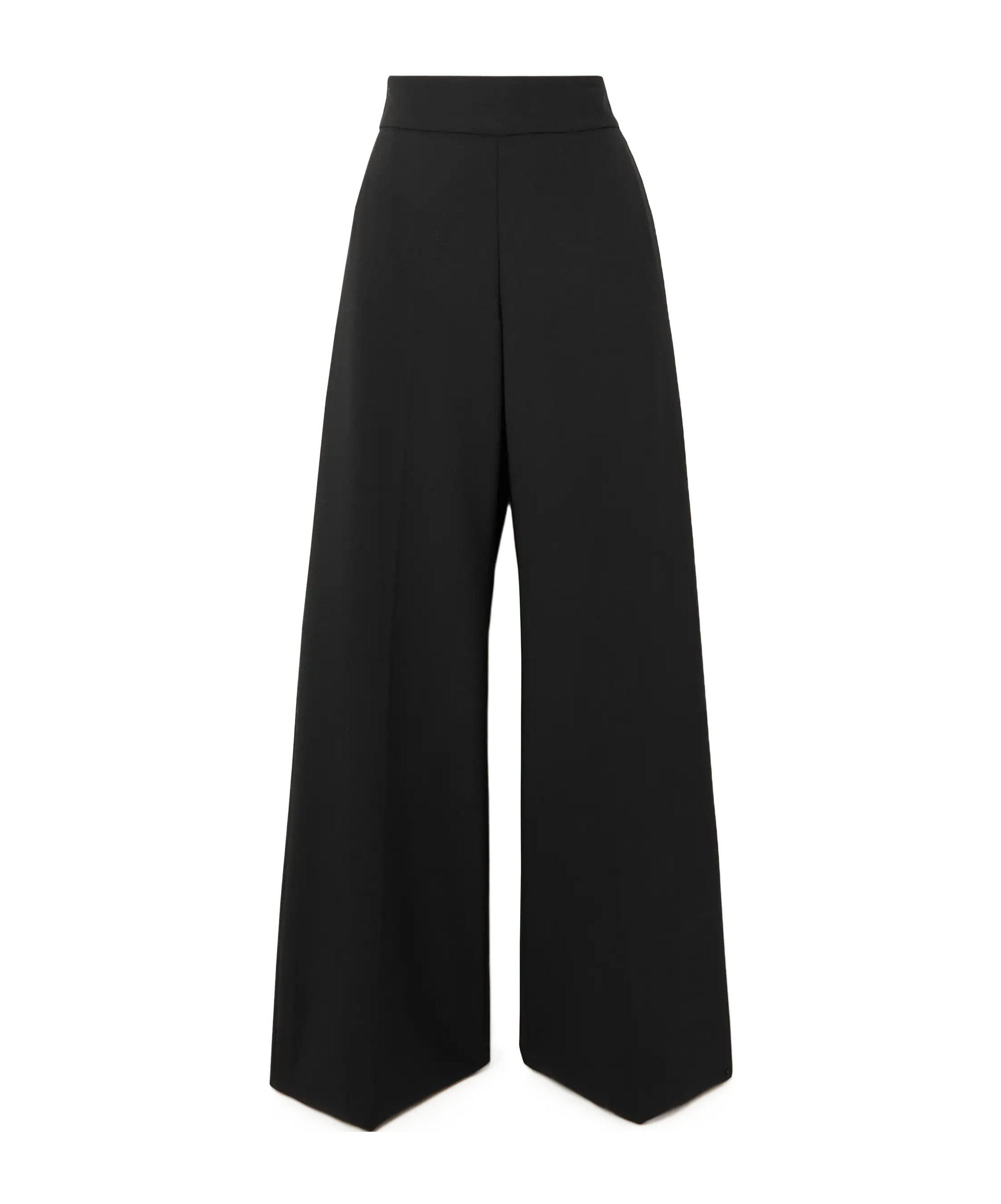 Carolina Herrera Wool Blend Wide-leg Casual Pants In Black