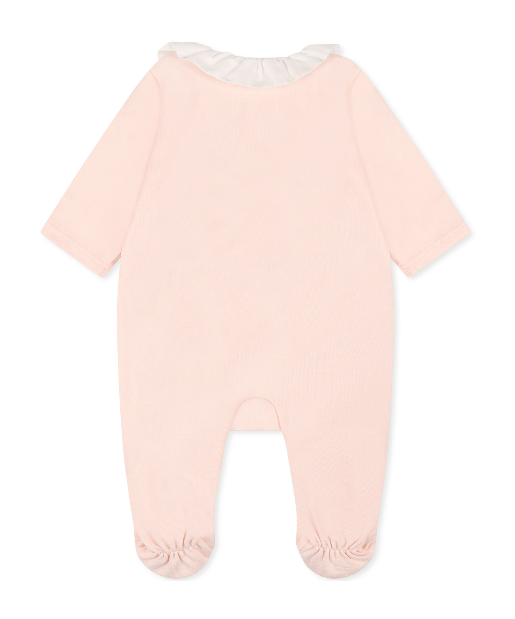 Chloé Long-sleeved Jumpsuit And Bib Set In Pink