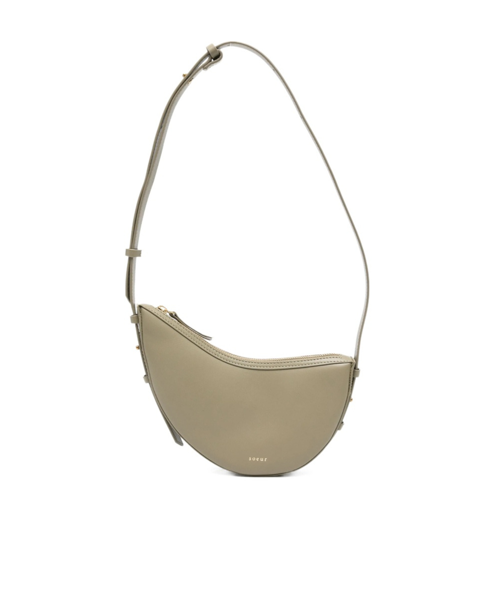 Soeur Zipper Handbag In Brown
