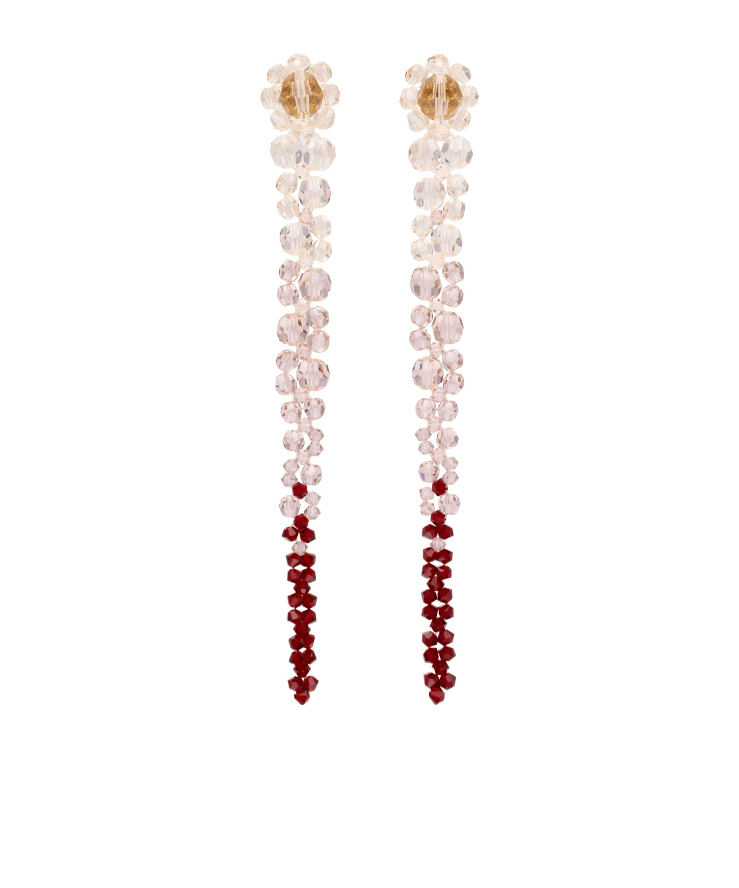 Simone Rocha Ombré-effect Dangle Earrings In Yellow
