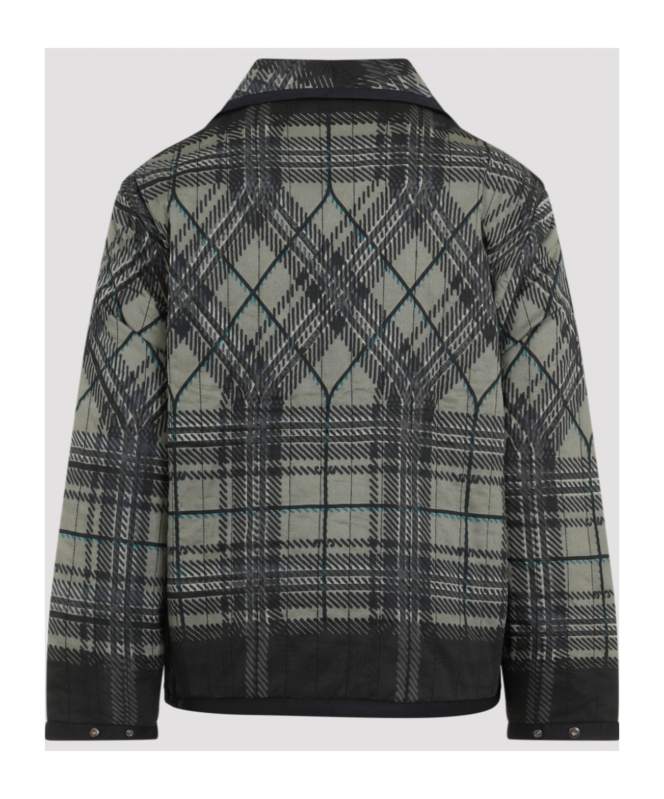 Craig Green Quilted Plaid Fade Jacket In Black