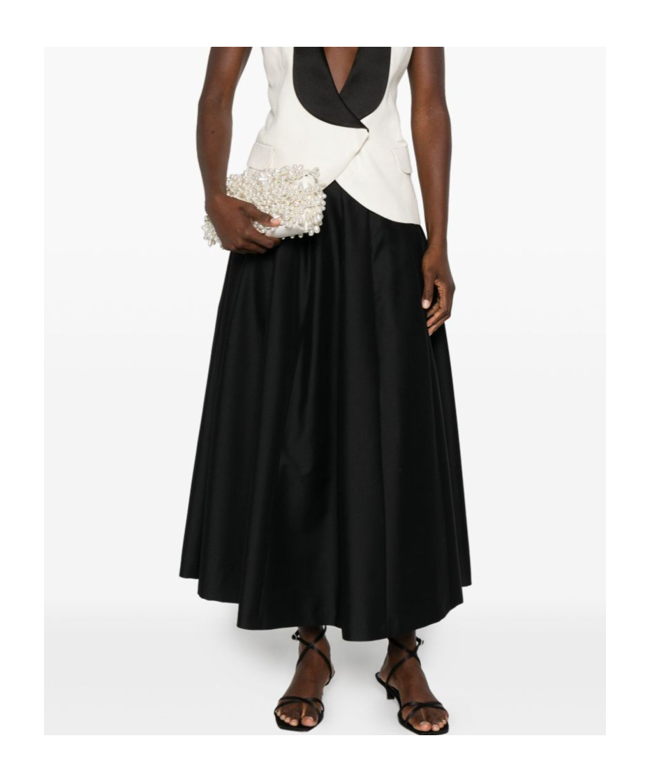 Alberta Ferretti Alberta Ferreti Silk Skirt In Black
