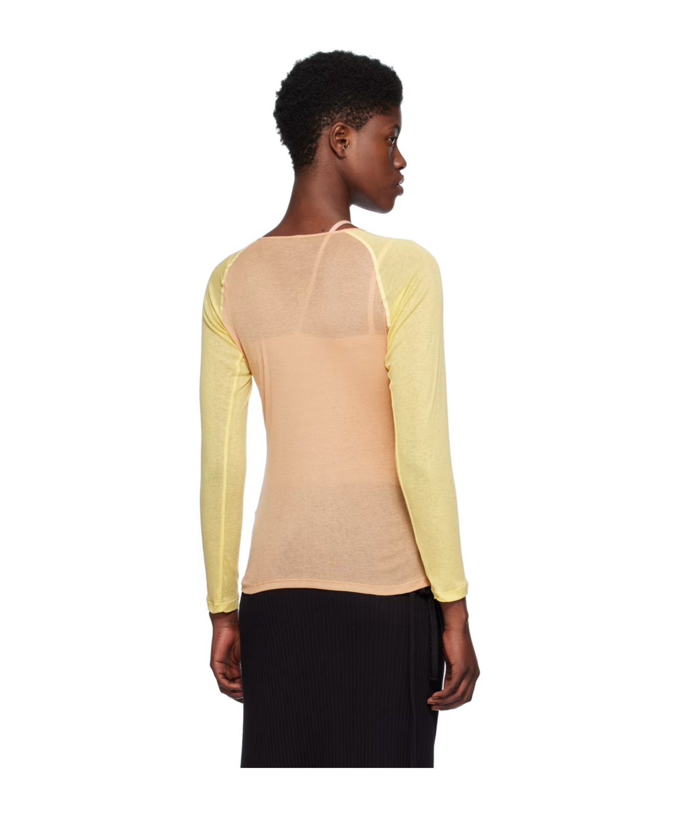 Baserange Round Collar And Long-sleeved T-shirt In Multicolor