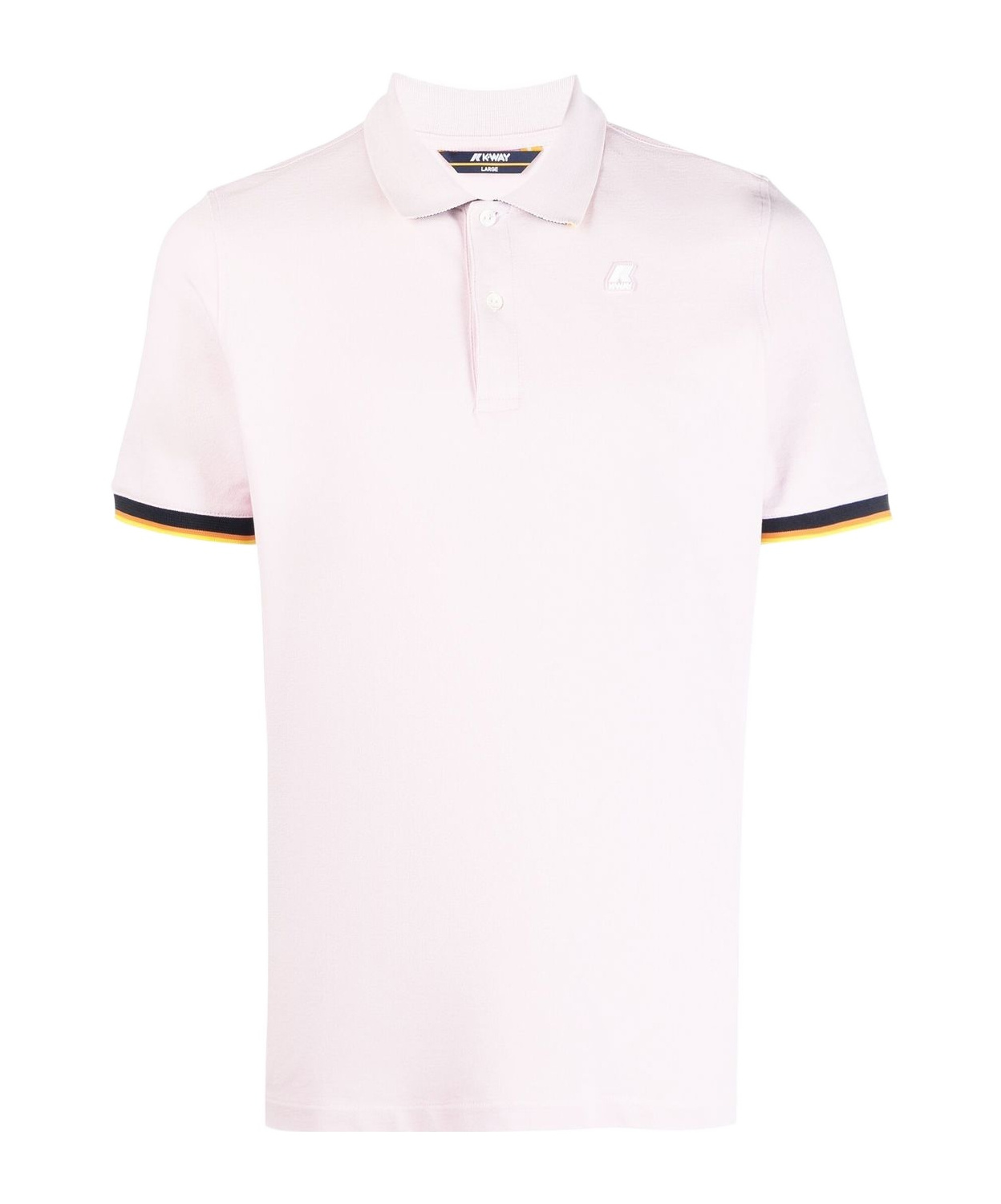 Shop K-way Logo-patch Polo Shirt In White