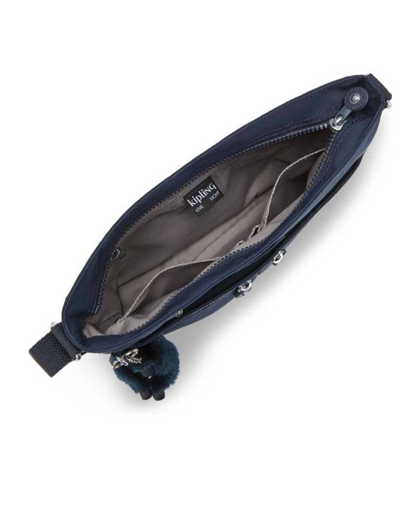 Kipling Logo Shoulder Bag In Blue