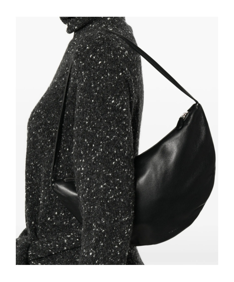 The Row Zippered Shoulder Bag In Black