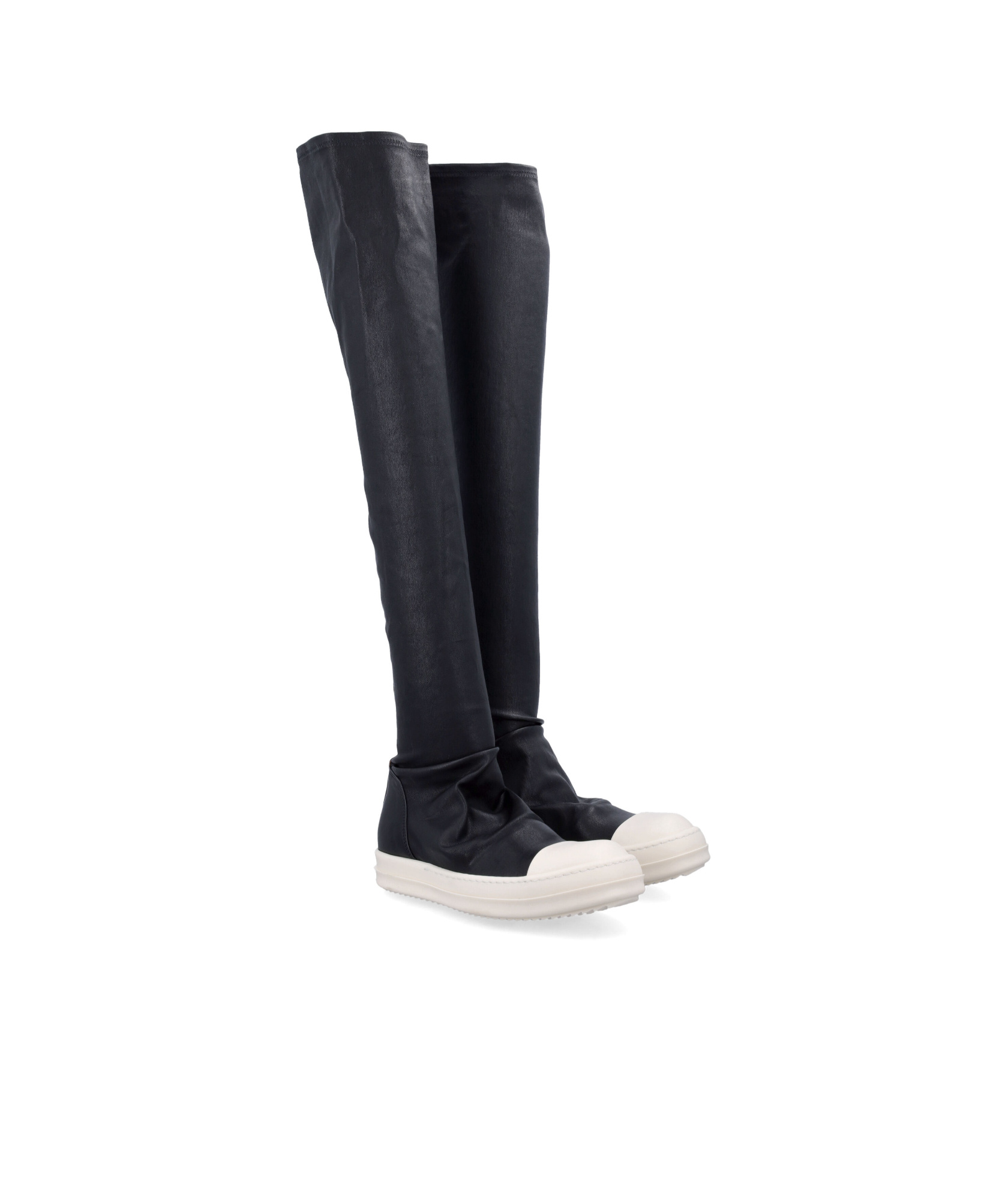 Rick Owens Round-head Boots In Black