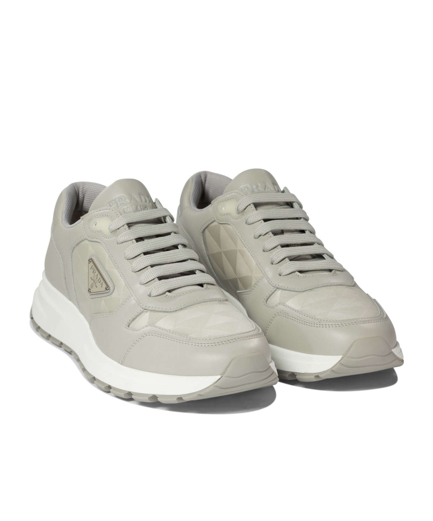 Prada Prax 01 Re-nylon Sneakers In Gray