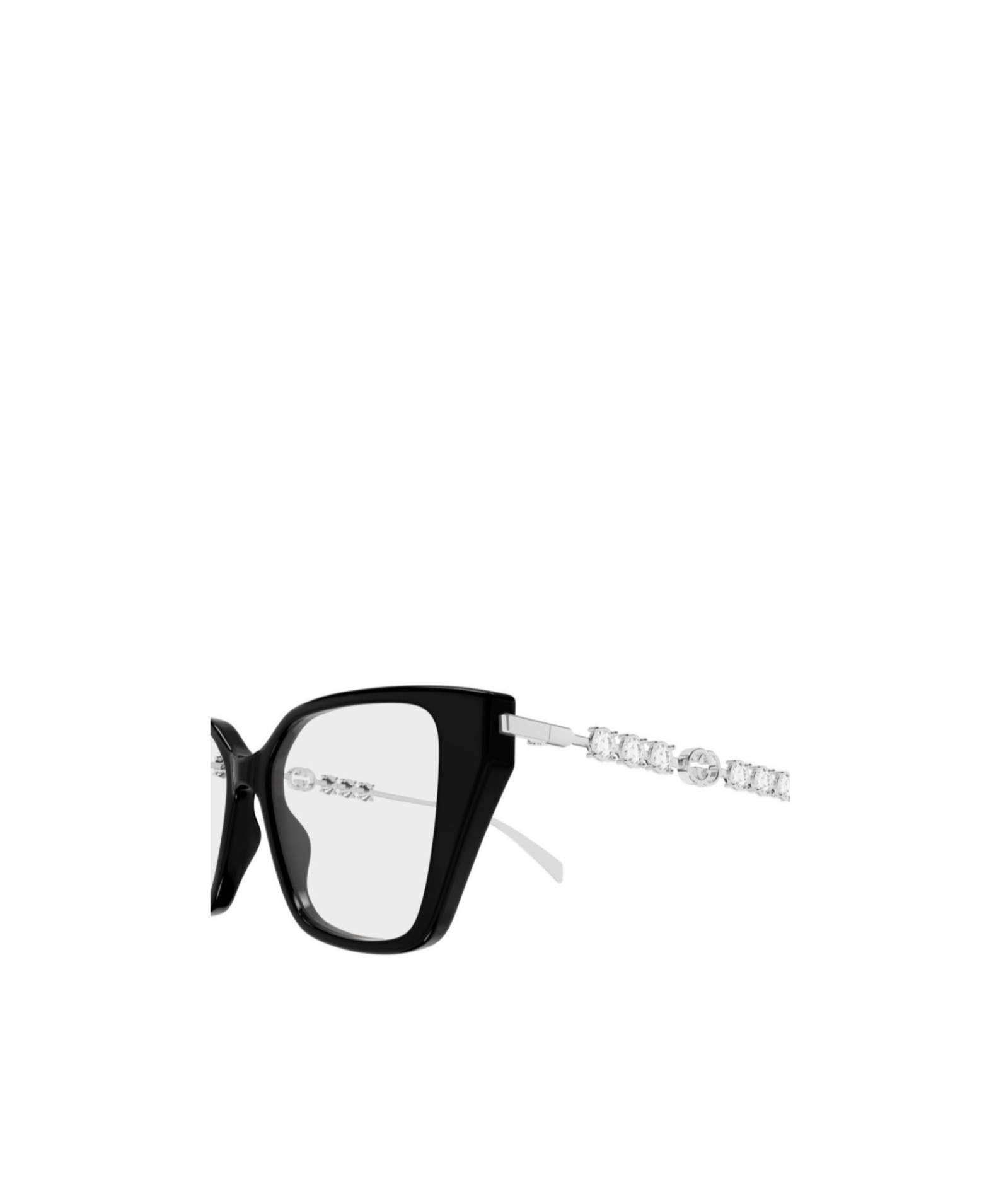Gucci Geometric Frame Plain Mirror In Black