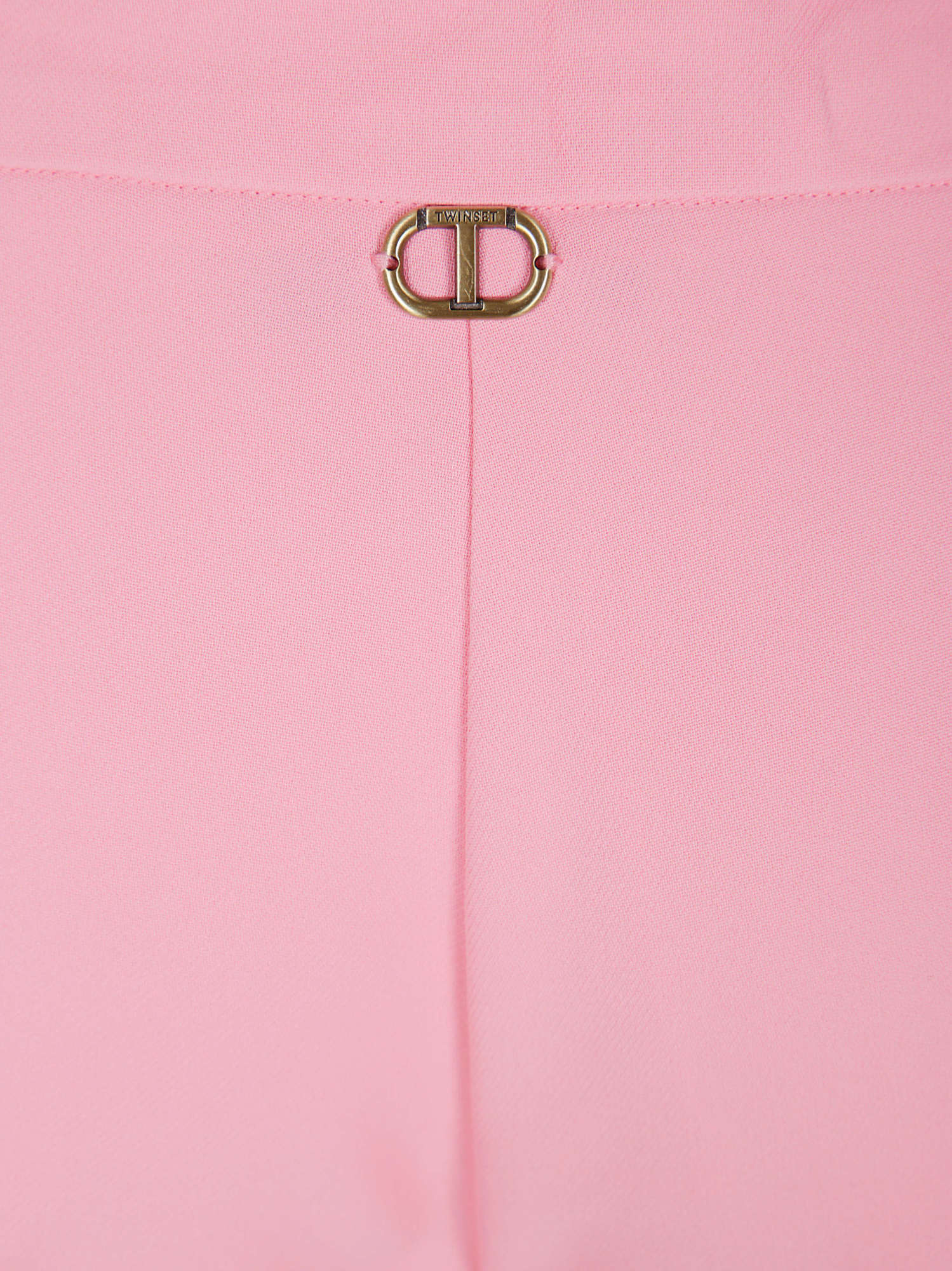 Twinset Straight-leg Trousers In Pink