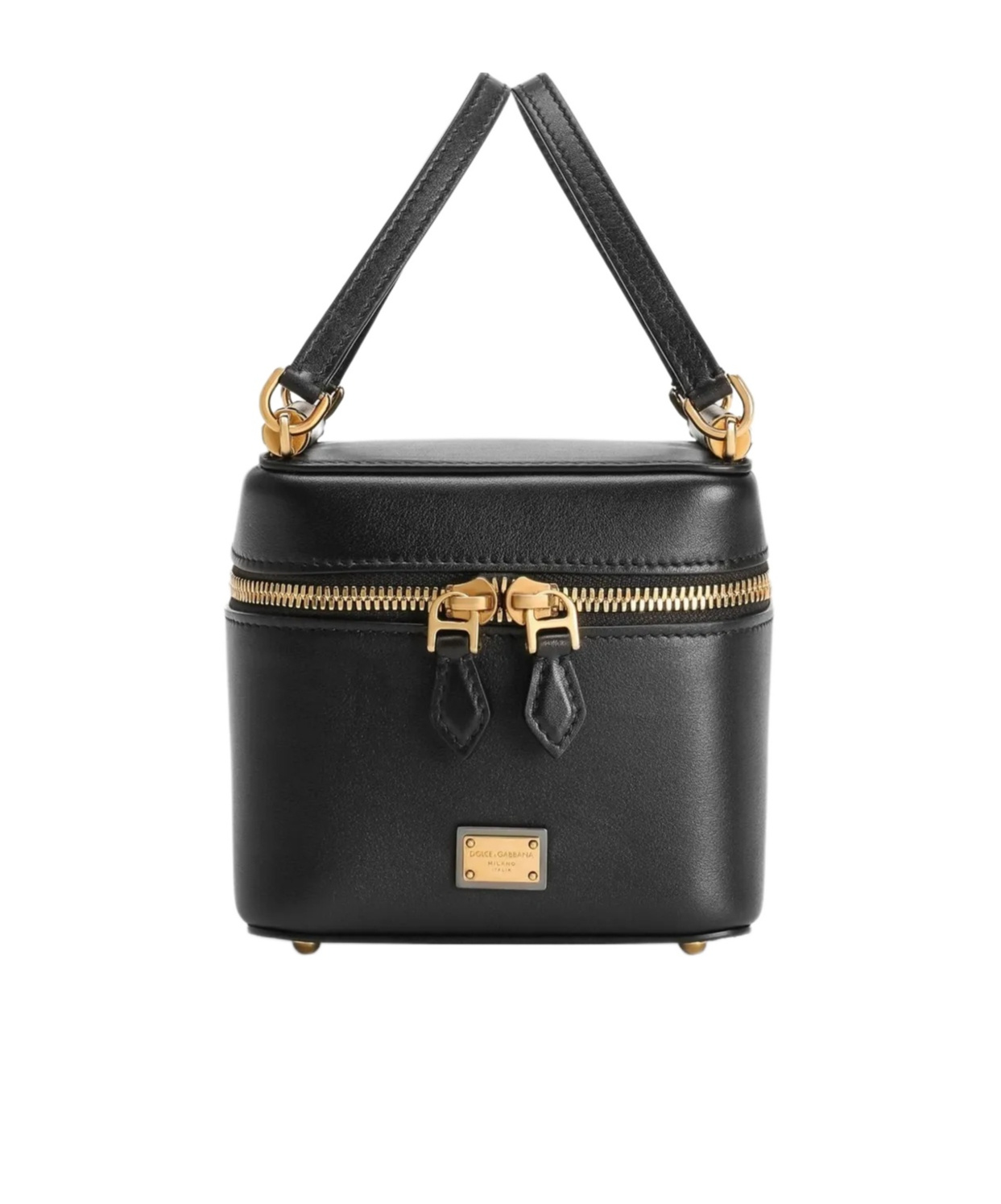Dolce & Gabbana Sicily Cube Vanity Bag In Black